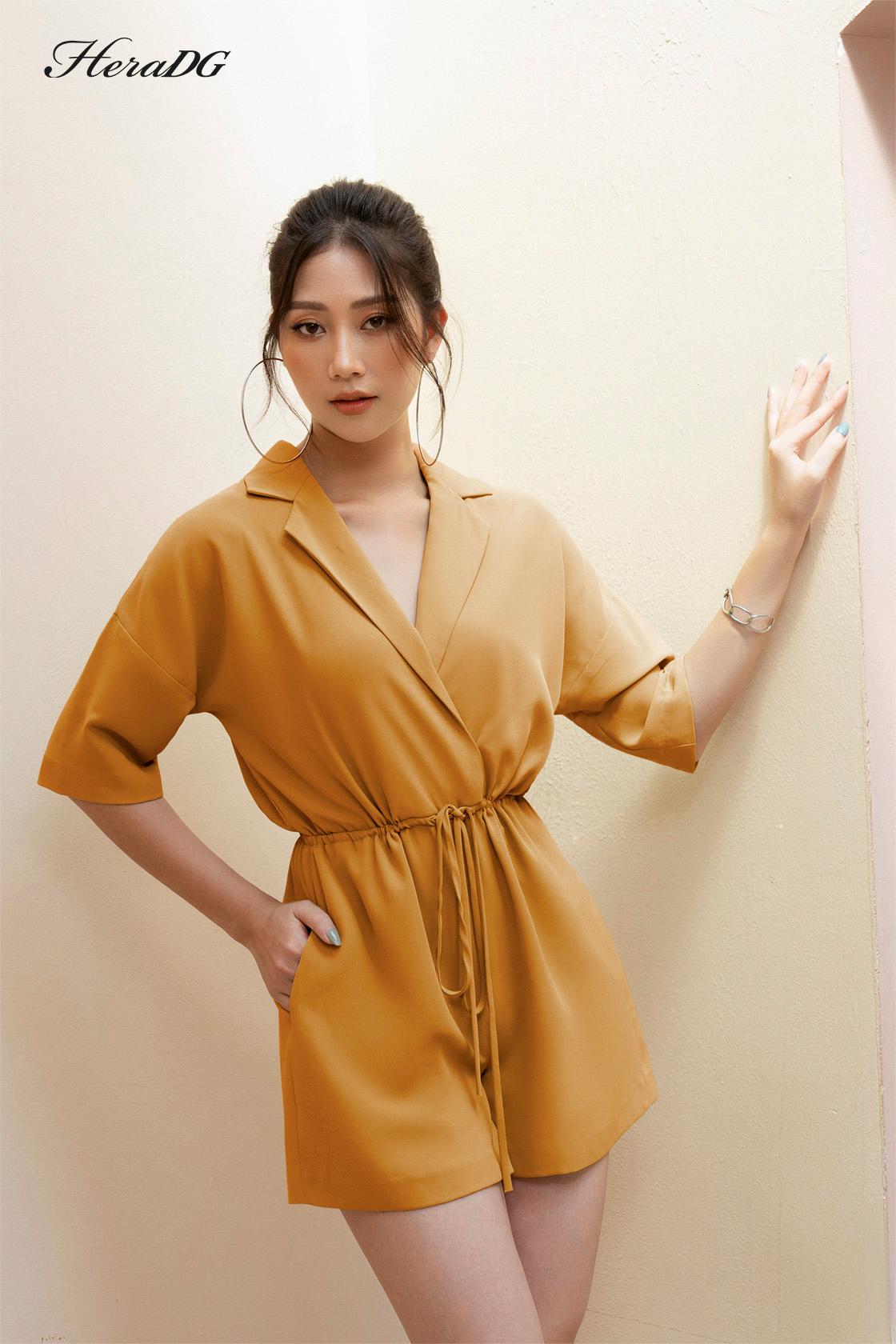 Jumpsuit ngắn rút eo – ảnh 3