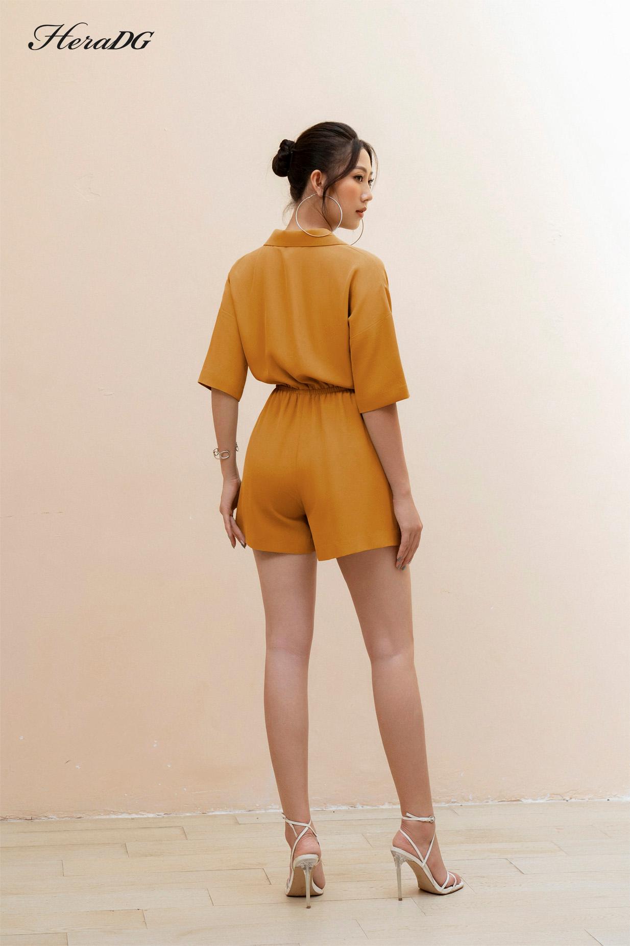 Jumpsuit ngắn rút eo – ảnh 4