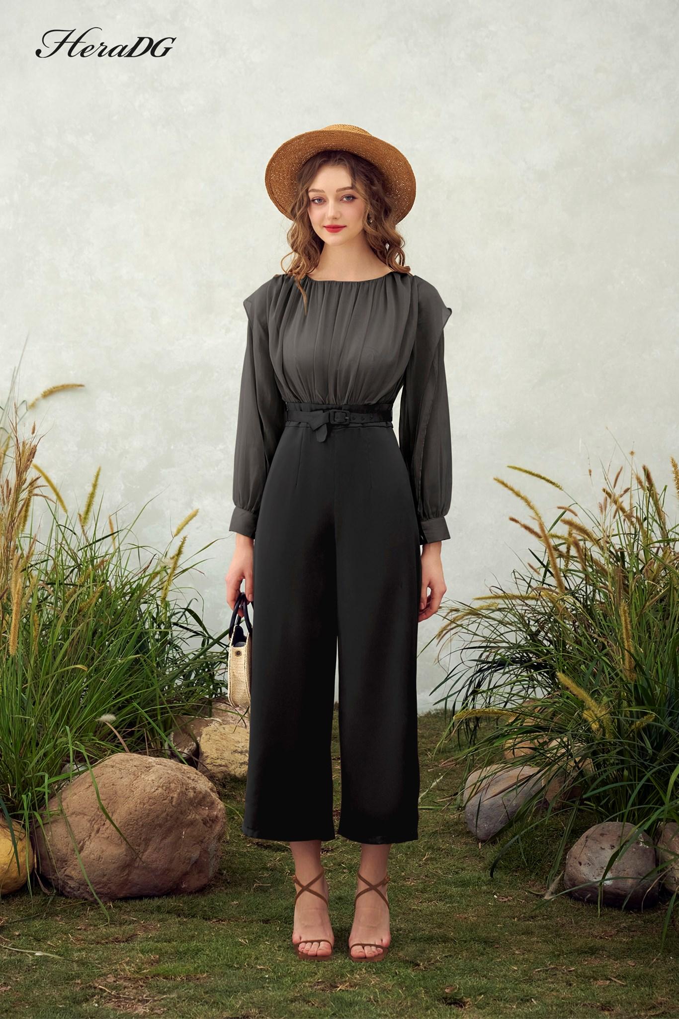 Jumpsuit thắt đai
