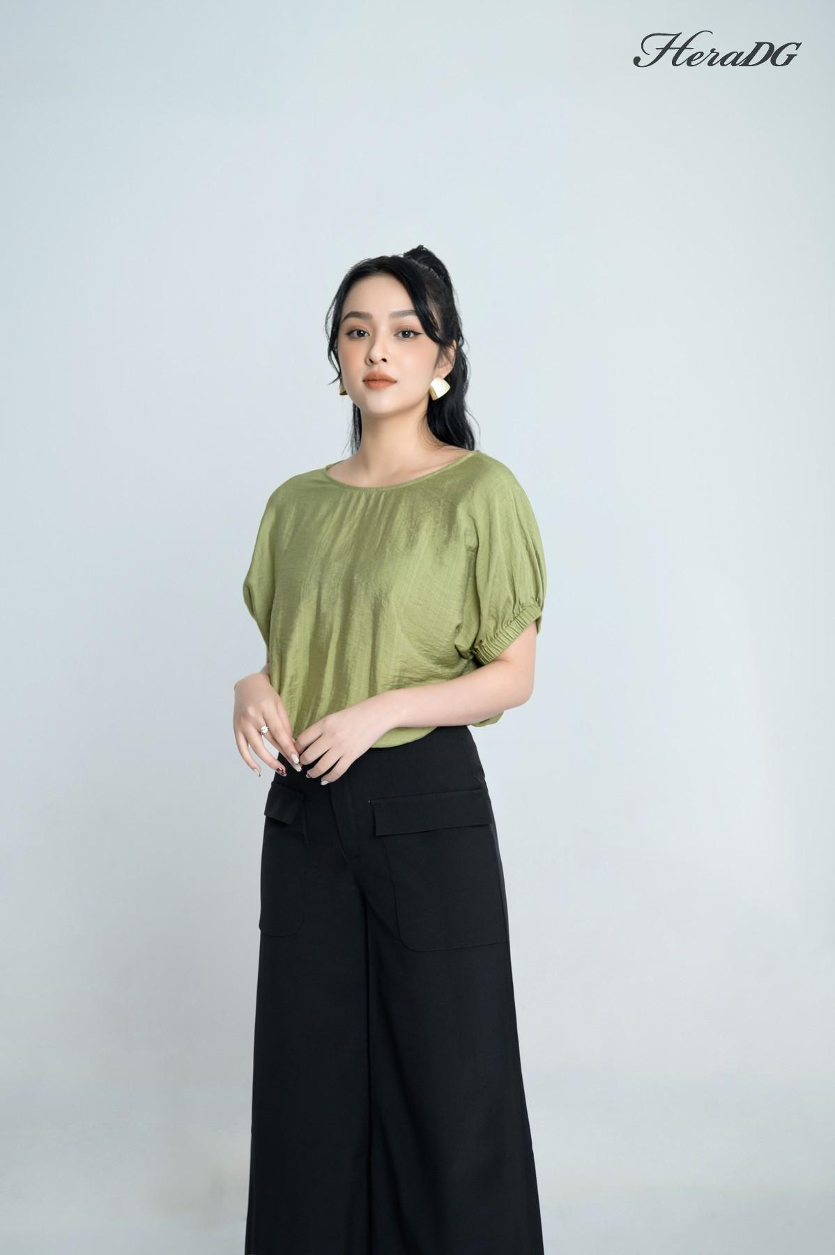 Quần dài ống suông, 2 túi ốp trước