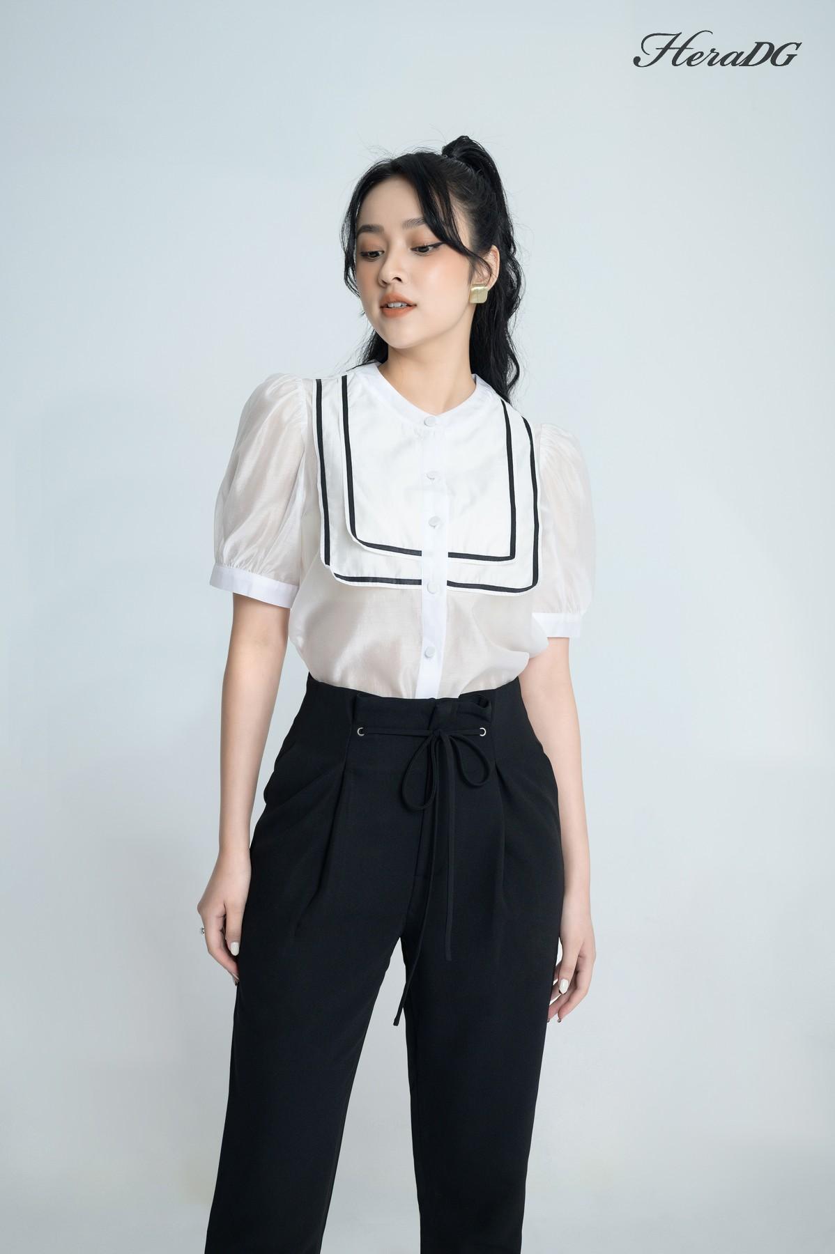 Quần baggy dài thắt nơ trước