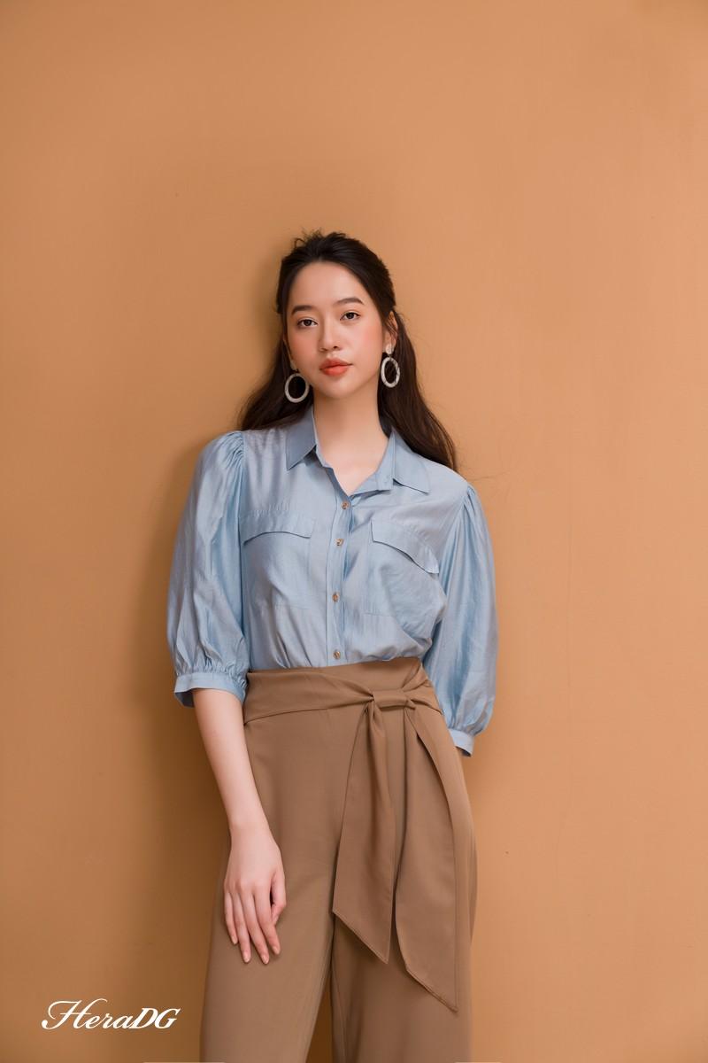 Quần suông buộc dây trước