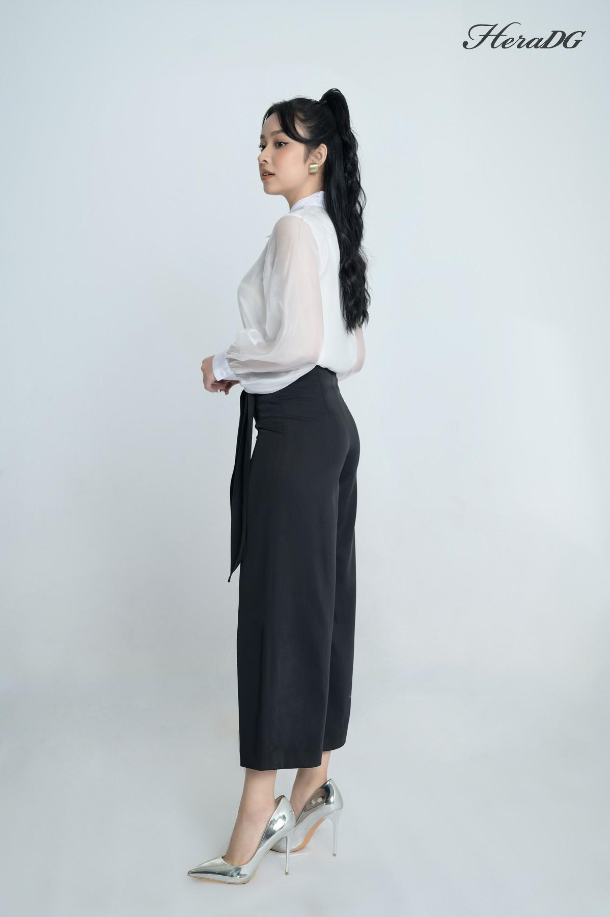 Quần suông buộc dây trước