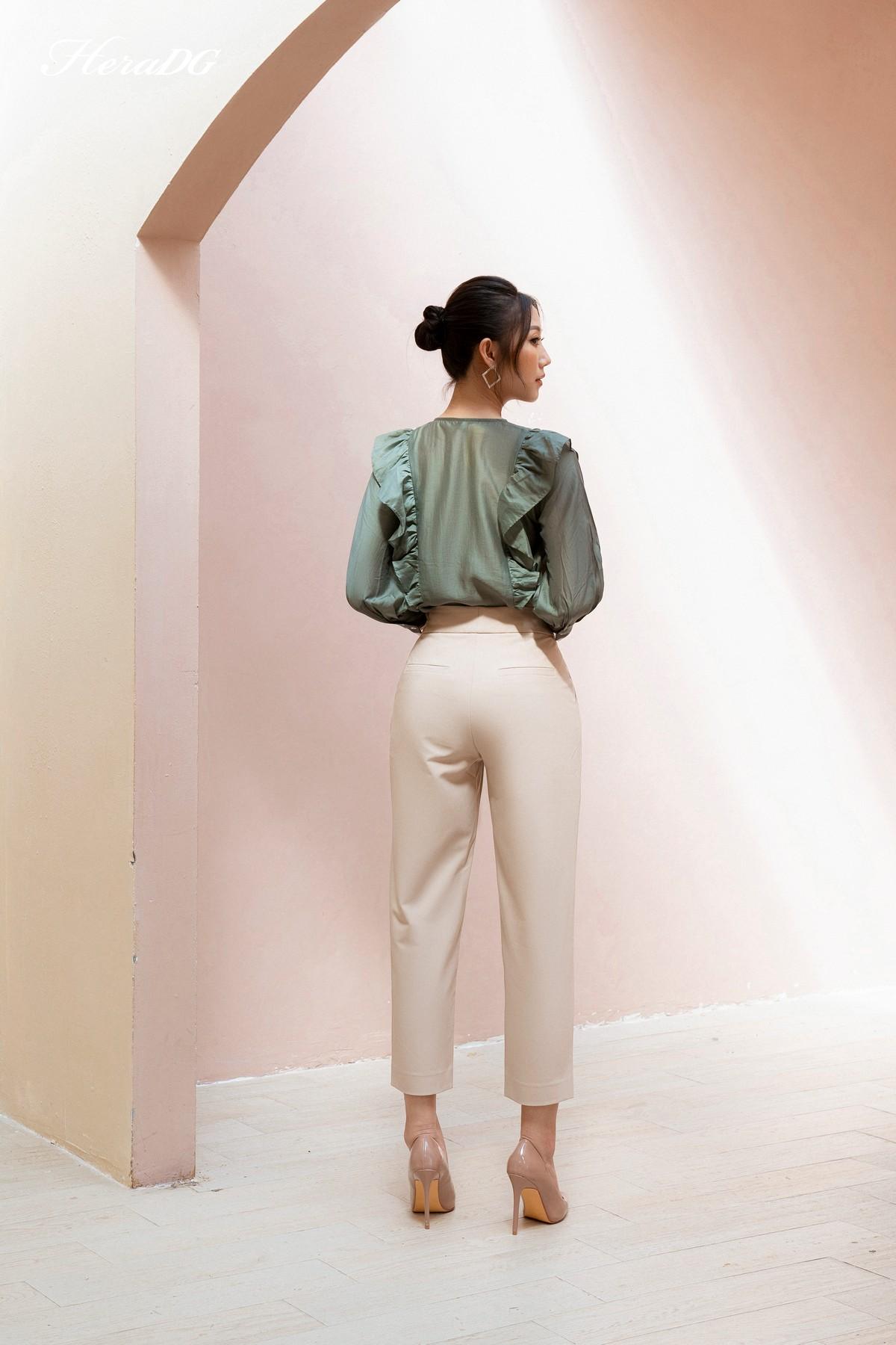 Quần baggy cạp buộc nơ