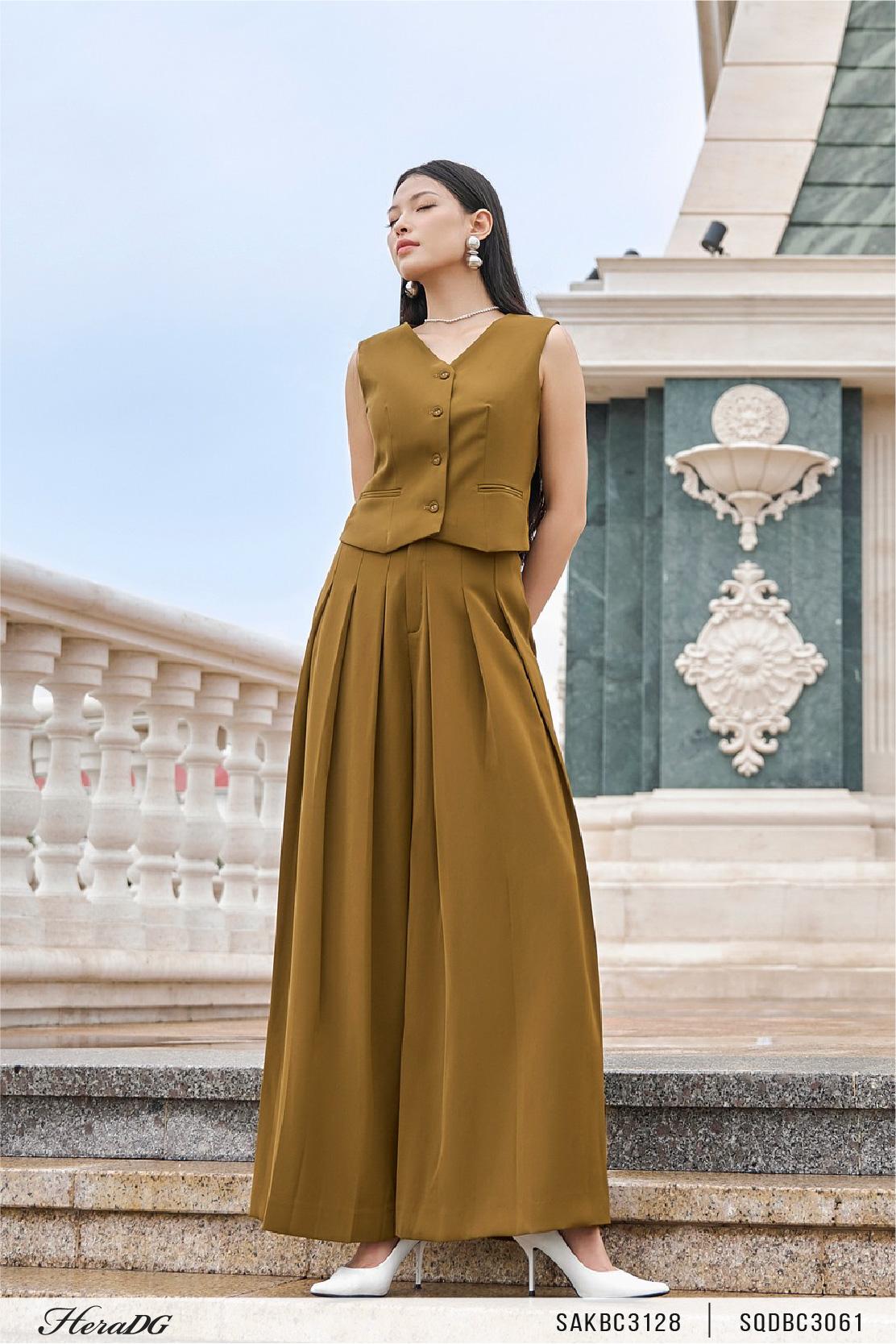 Quần suông xếp ly