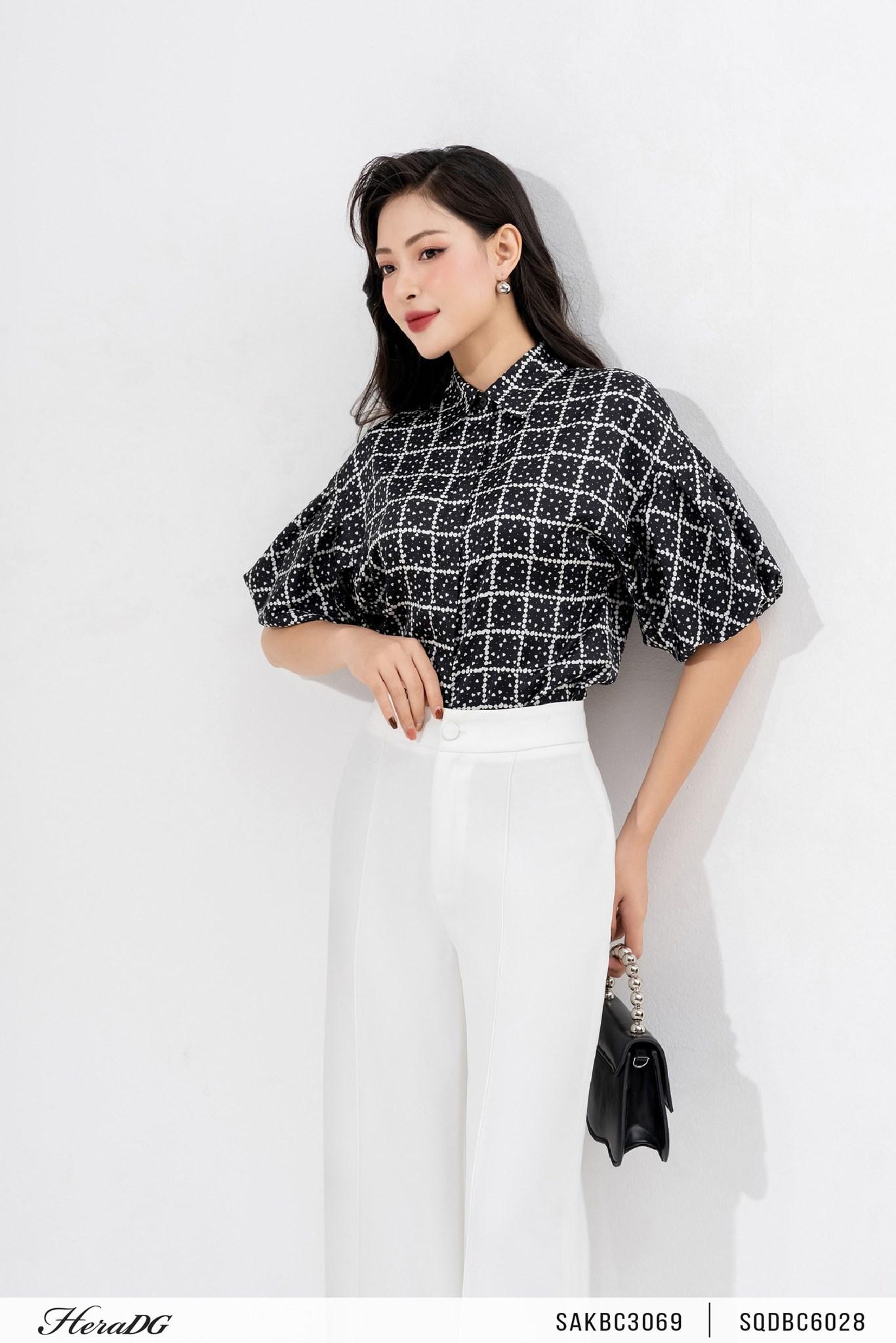Quần suông mở cúc trước