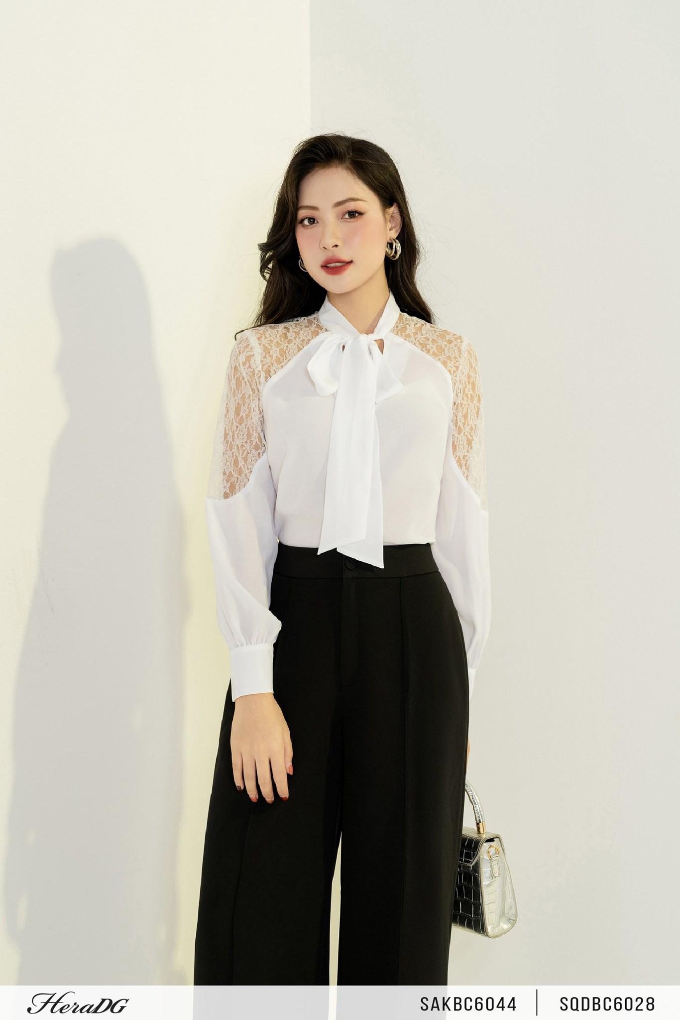 Quần suông mở cúc trước