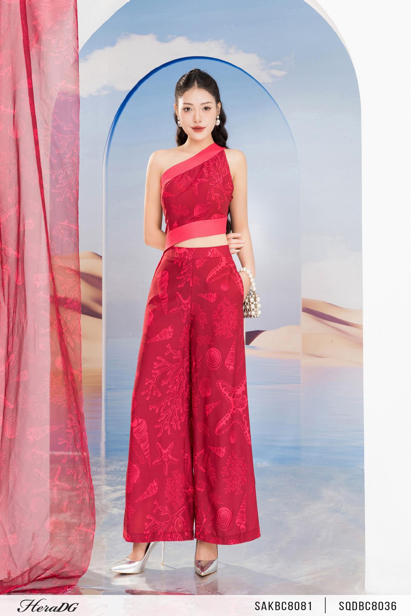 Quần suông khoá sườn