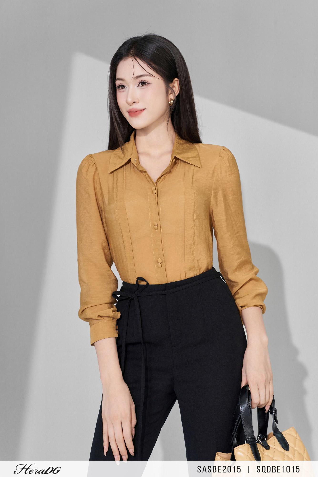 Quần ống vẩy dây đai thắt nơ