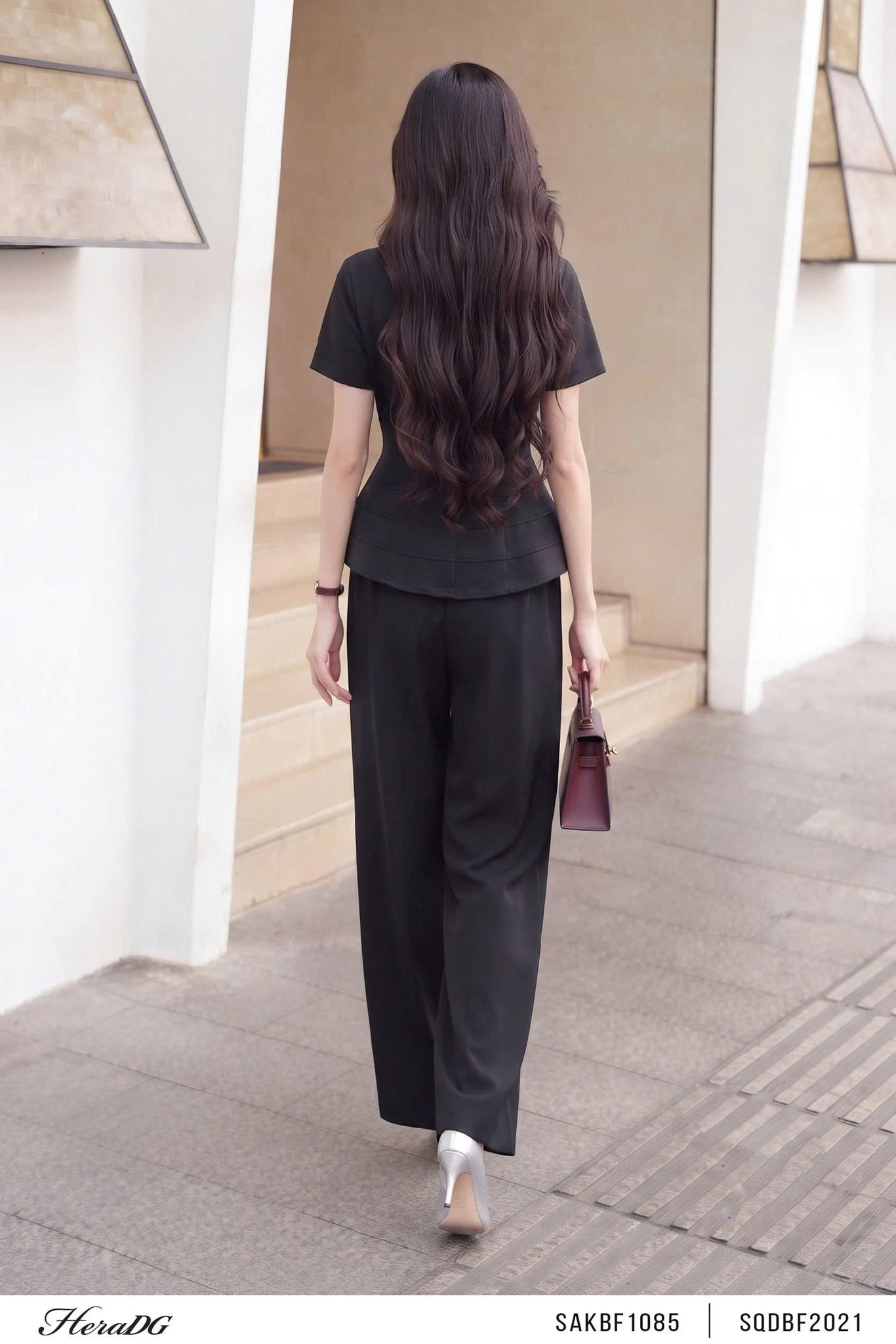 Quần suông cạp liền