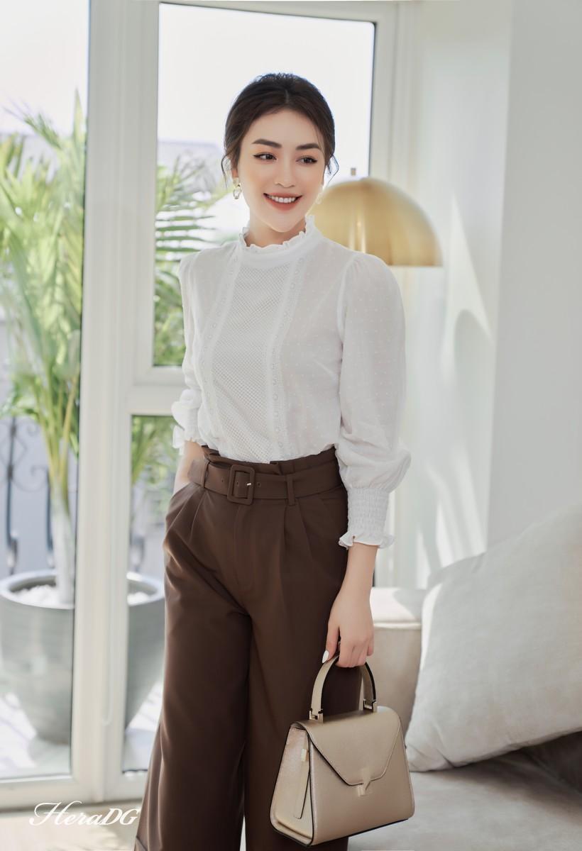 Quần lửng ống suông lơ vê gấu