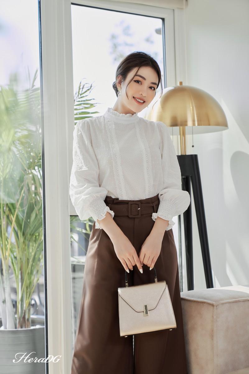 Quần lửng ống suông lơ vê gấu