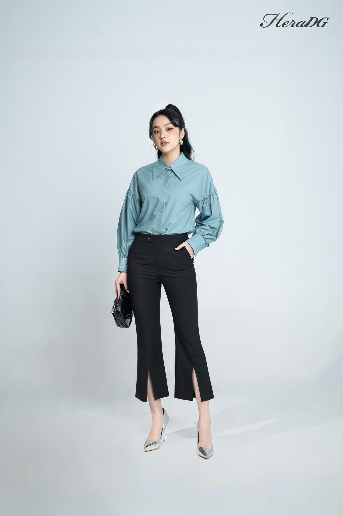 Quần lửng ống vẩy xẻ gấu