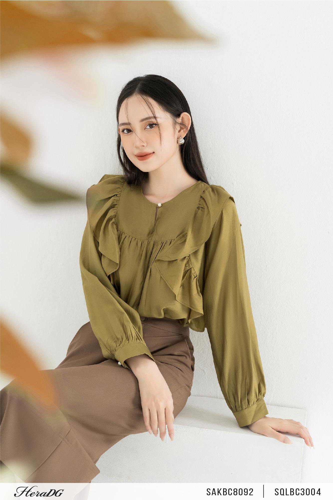 Quần suông diễu gấu