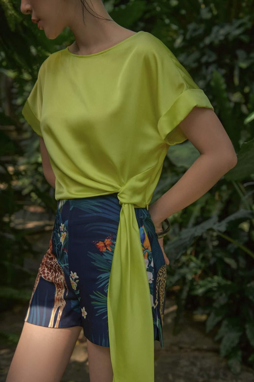 Quần sooc cạp liền