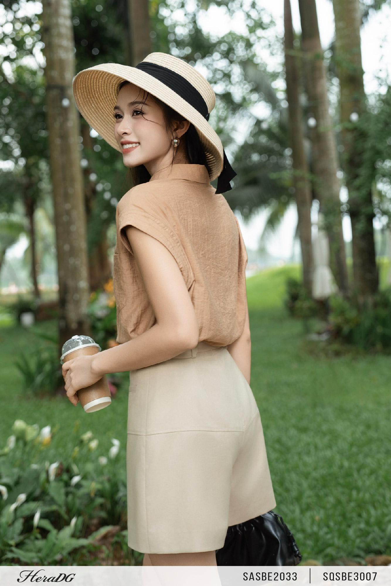 Quần short có đai