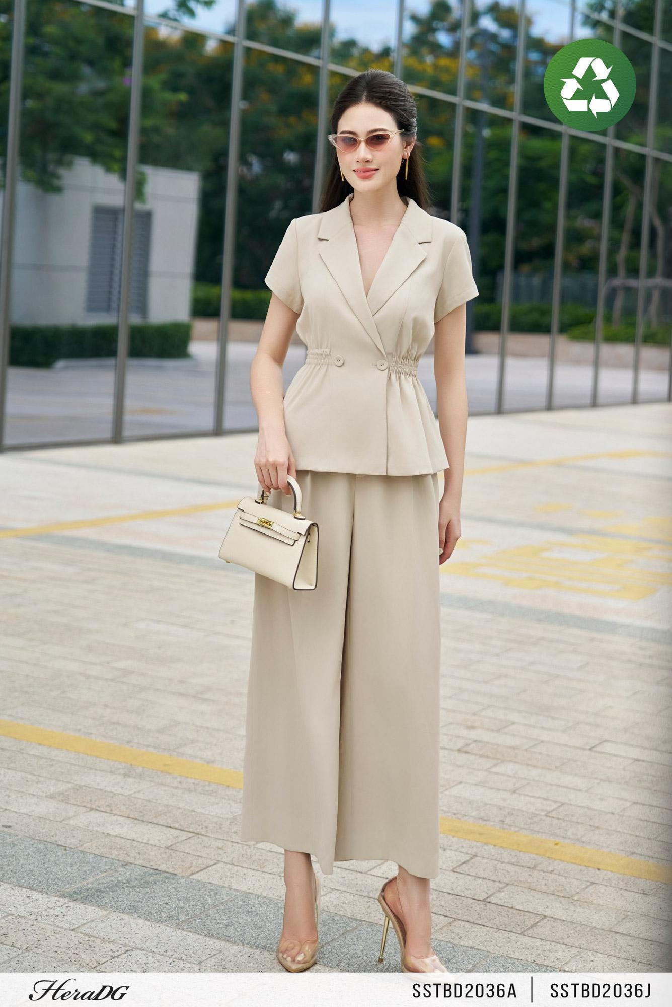 Áo kiểu cổ vest