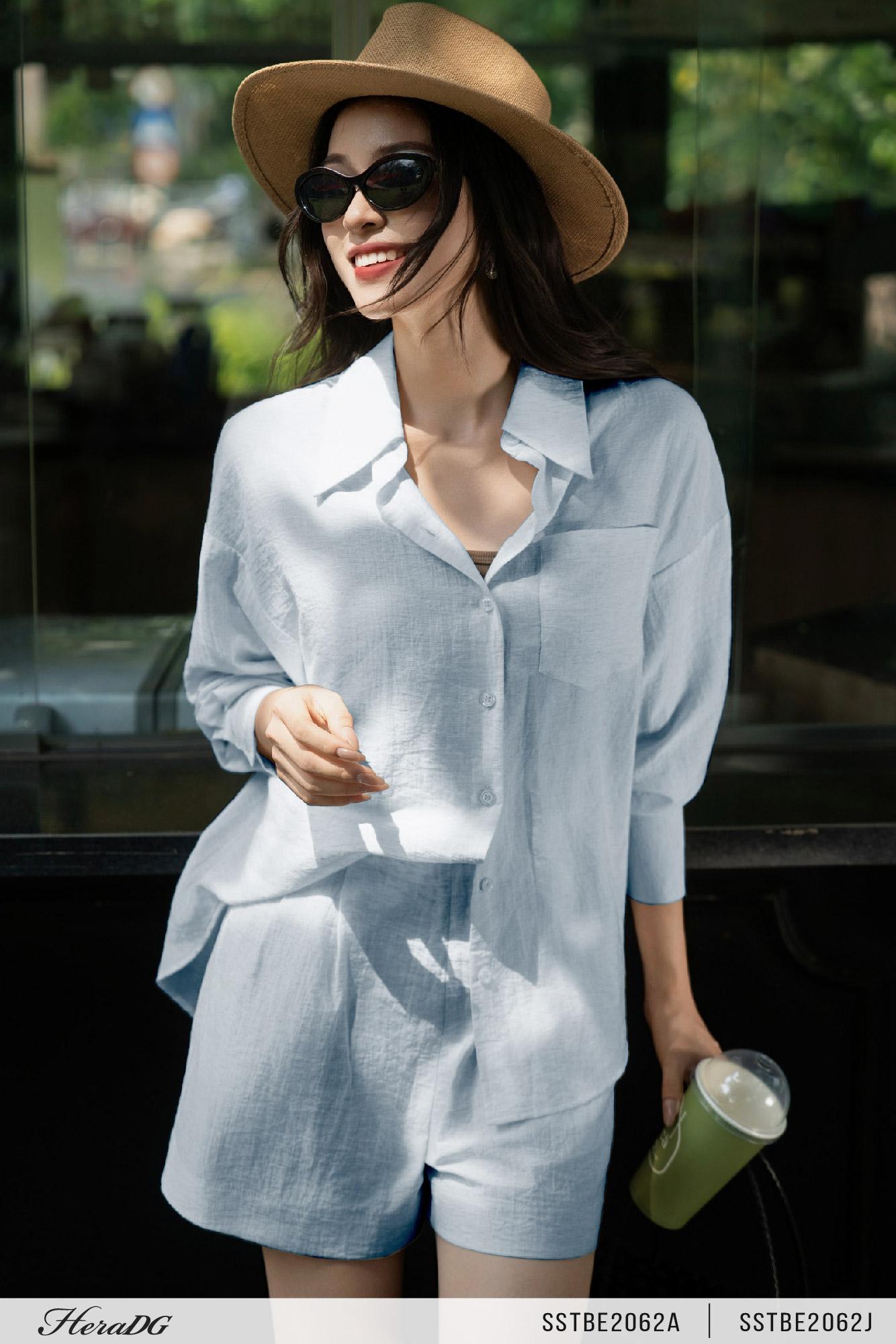 Quần short khoá sườn