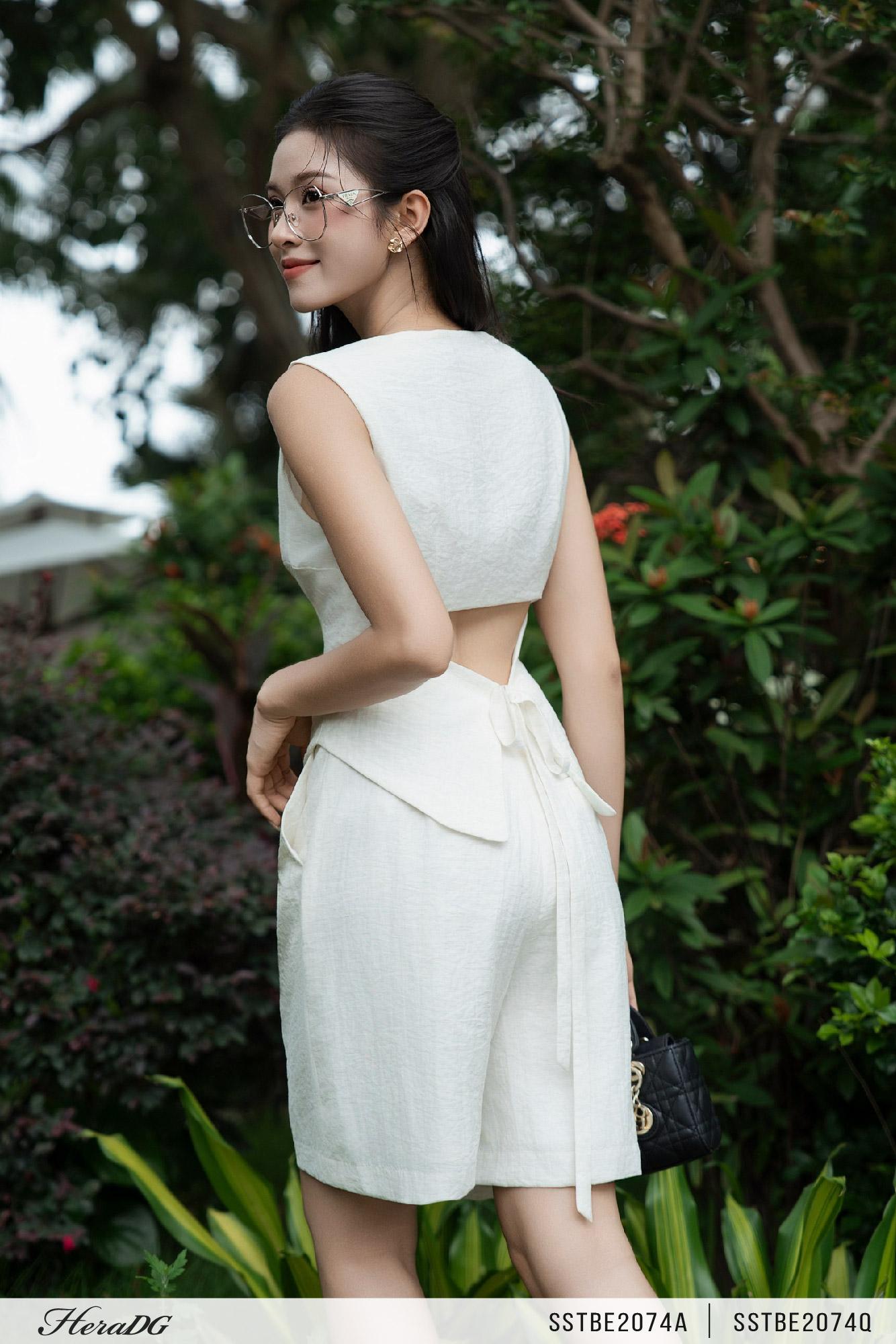 Quần short xếp ly
