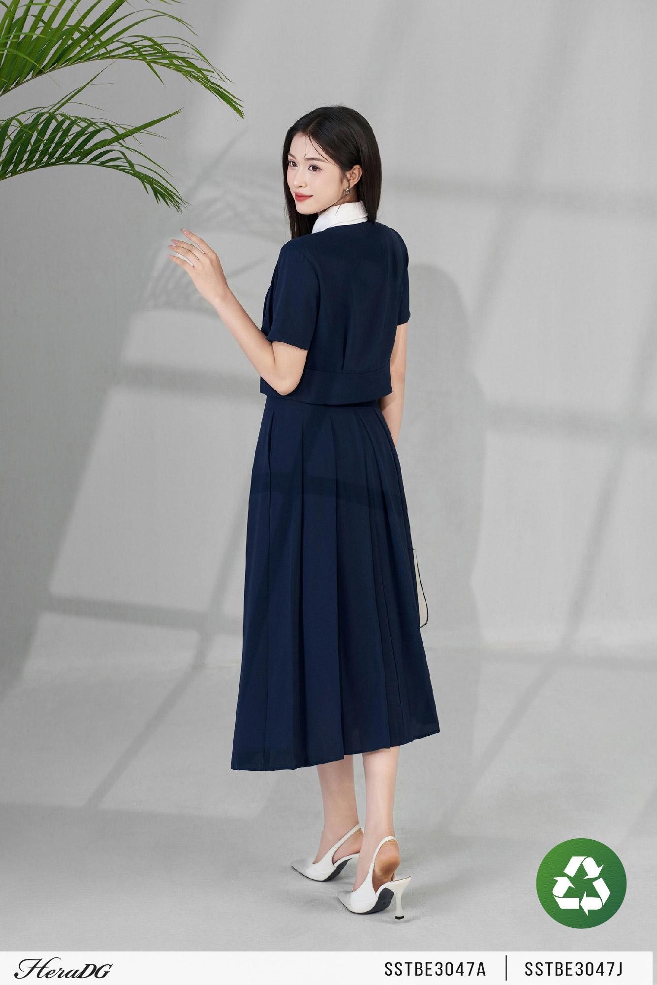 Áo kiểu cổ phối