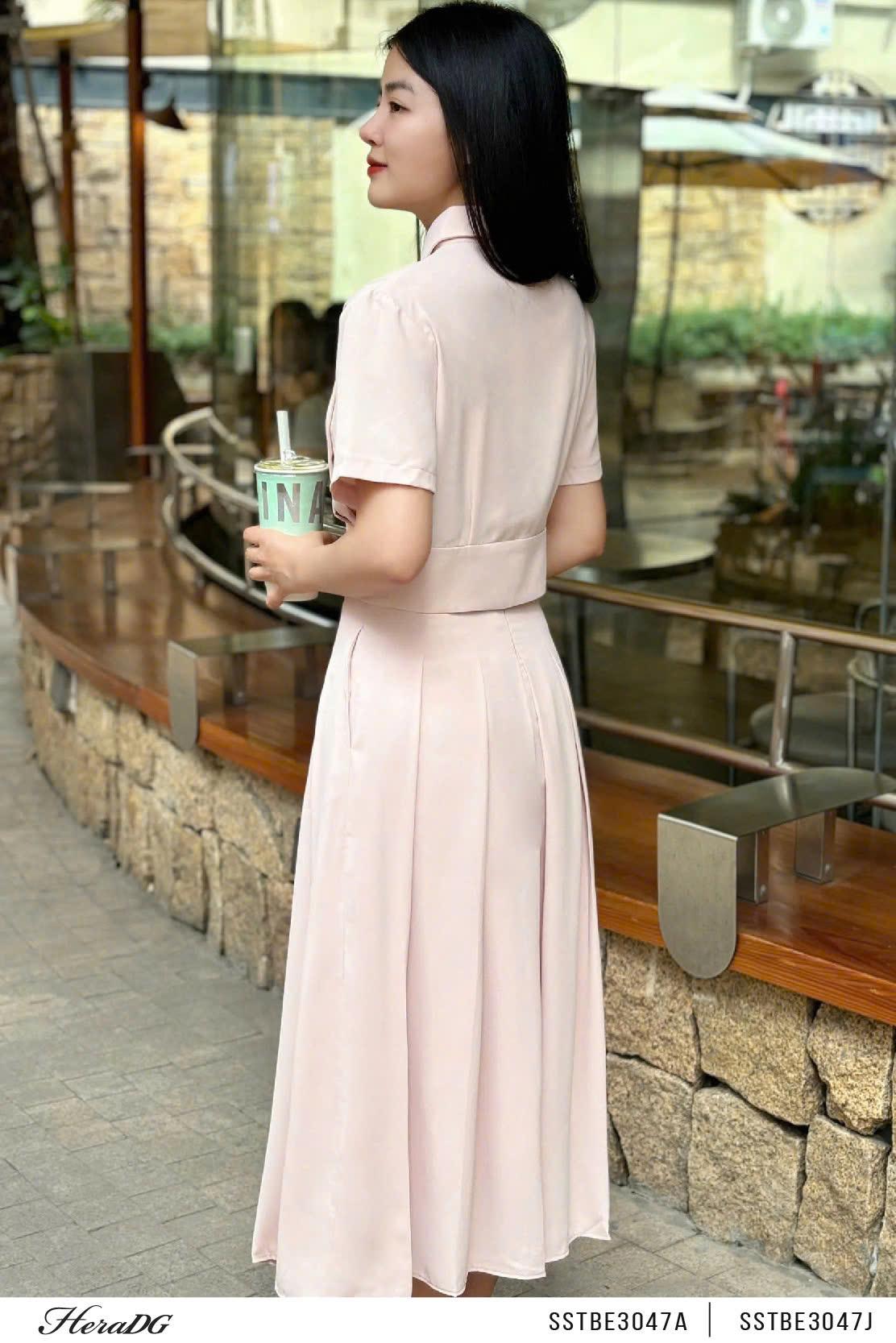 Áo kiểu cổ phối