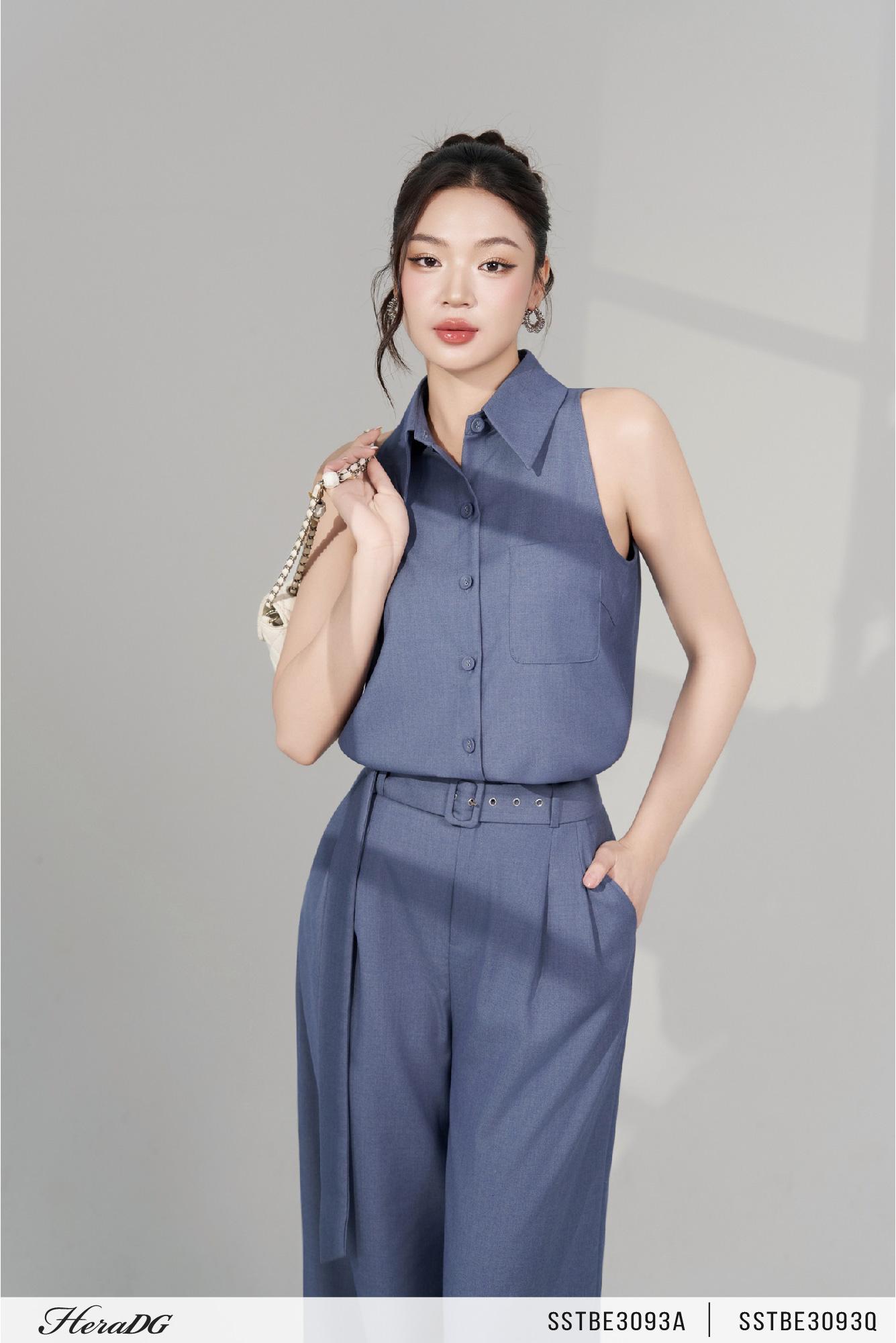 Quần suông xếp ly