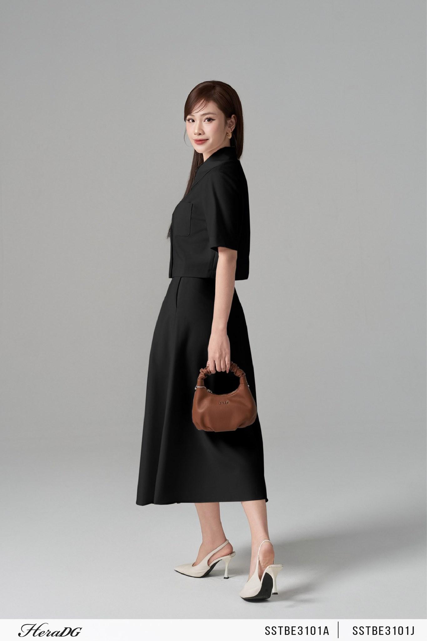 Chân váy xoè ly diễu
