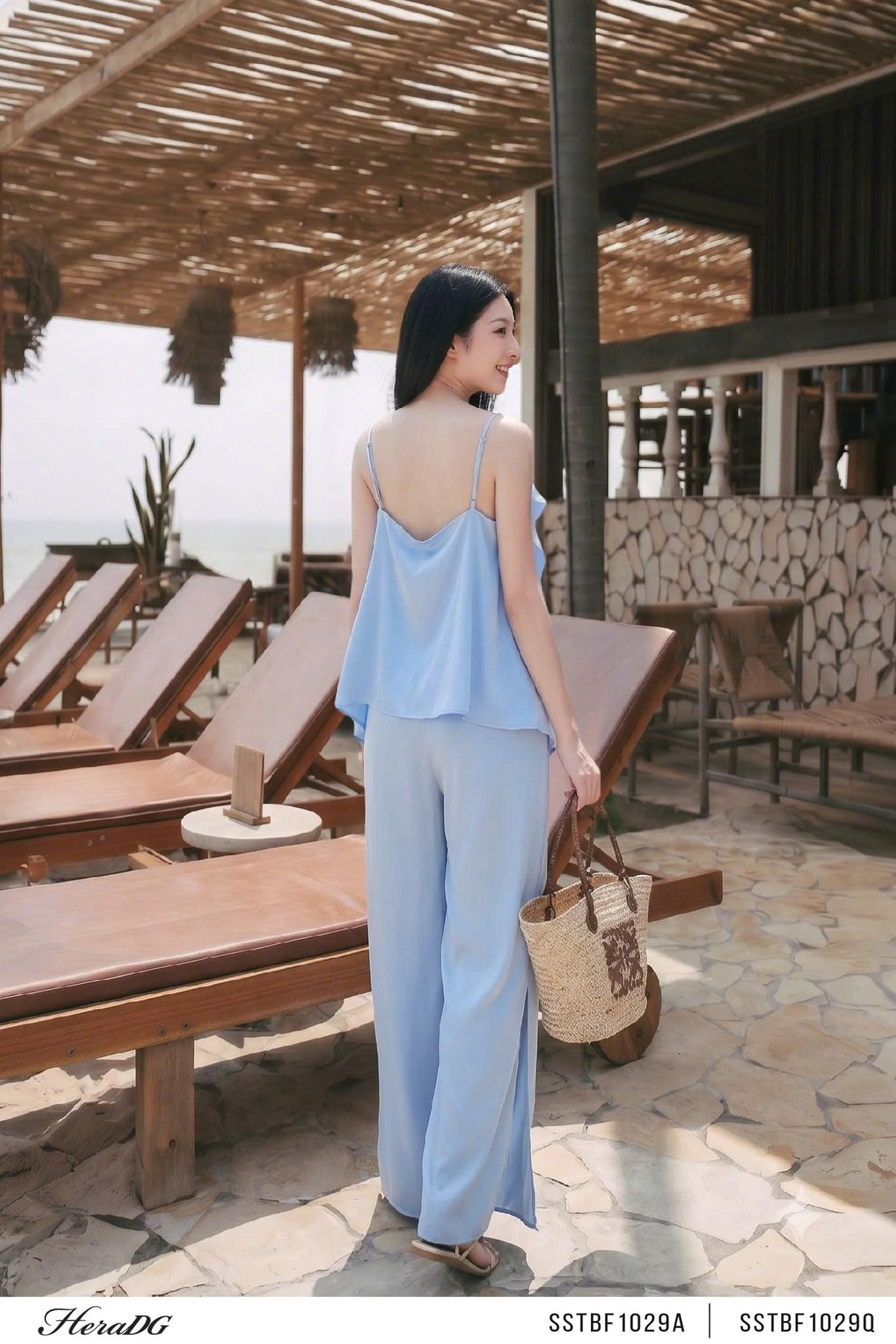 Áo lụa bèo đổ dọc thân