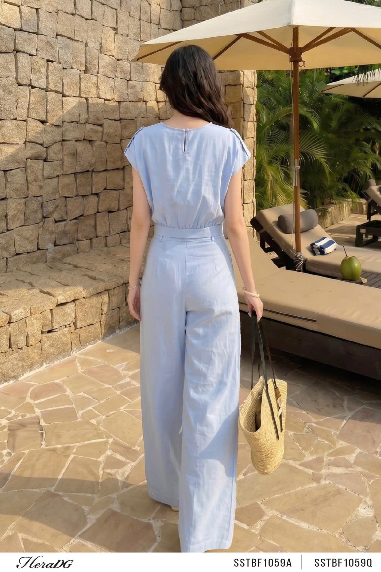 Áo cổ tròn bo gấu