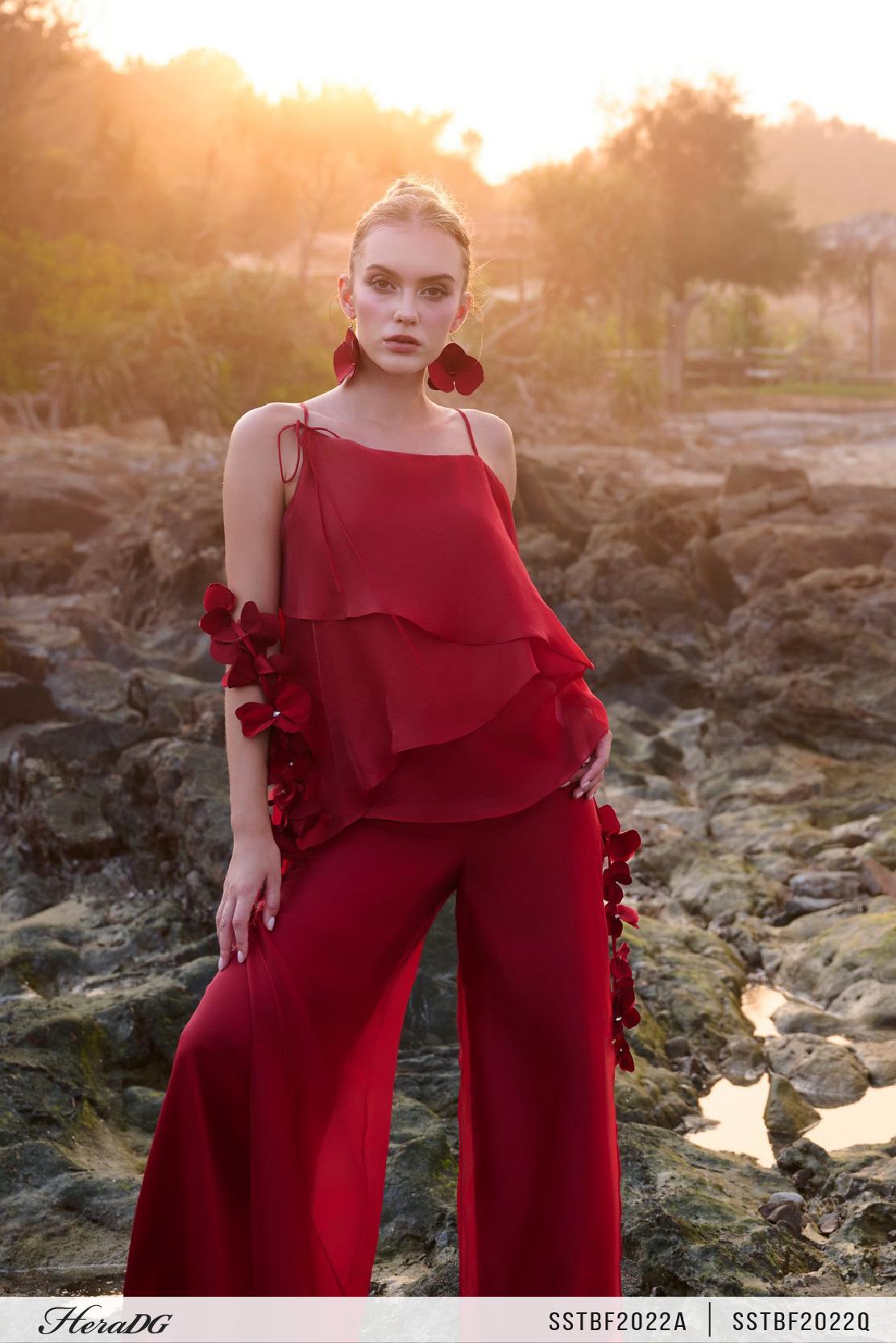 Áo dây 2 tầng vạt chéo