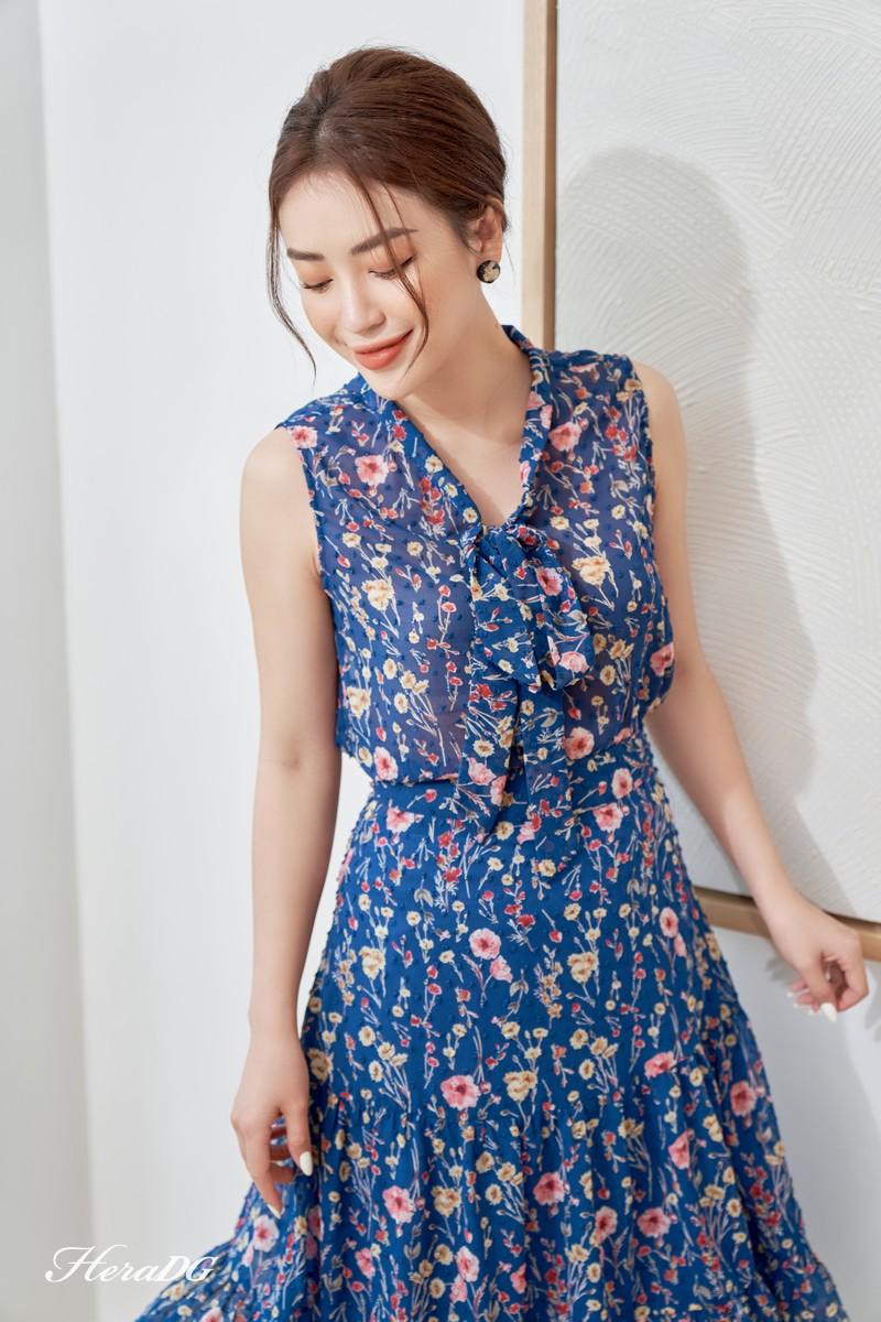 Áo sát nách cổ nơ