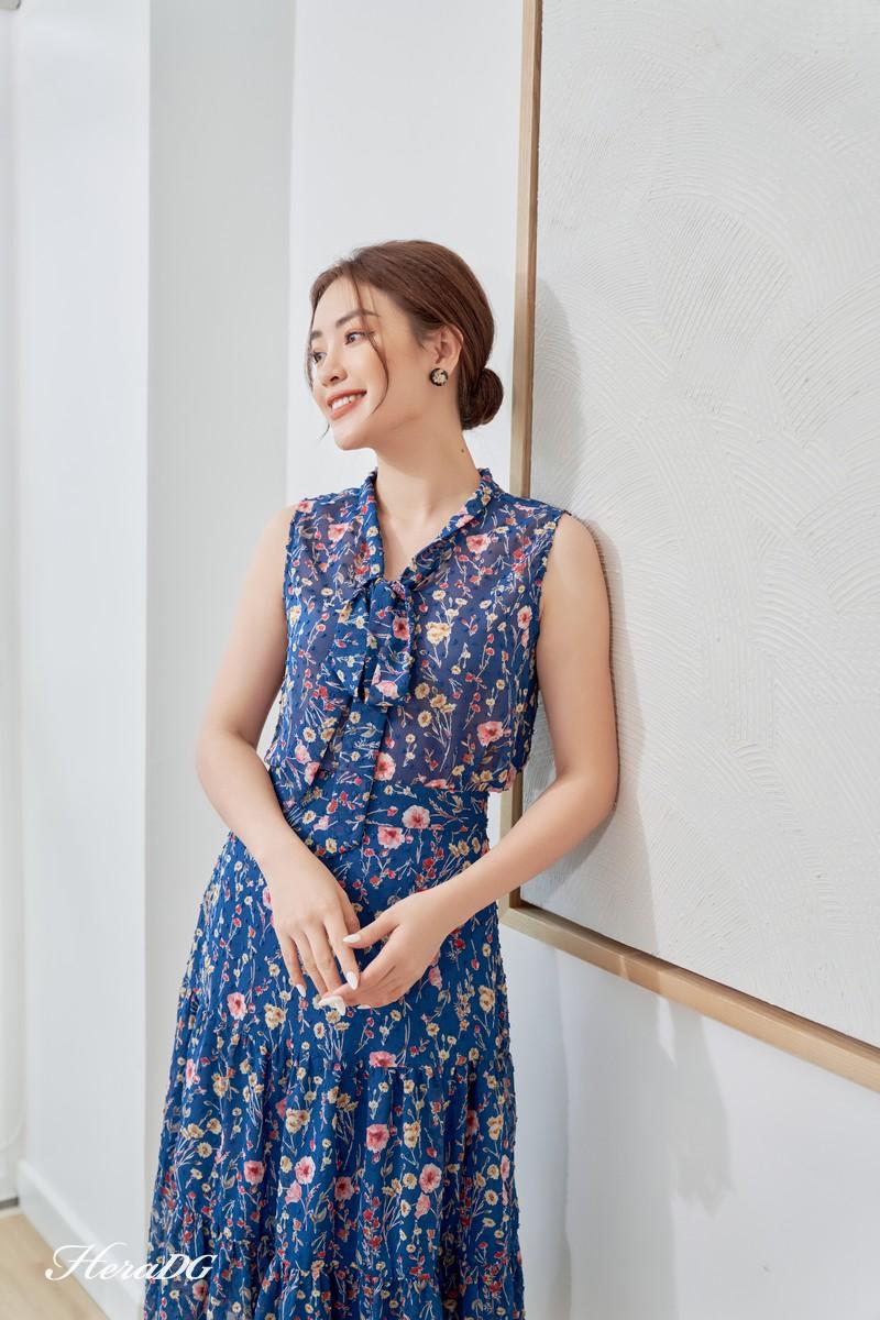 Áo sát nách cổ nơ
