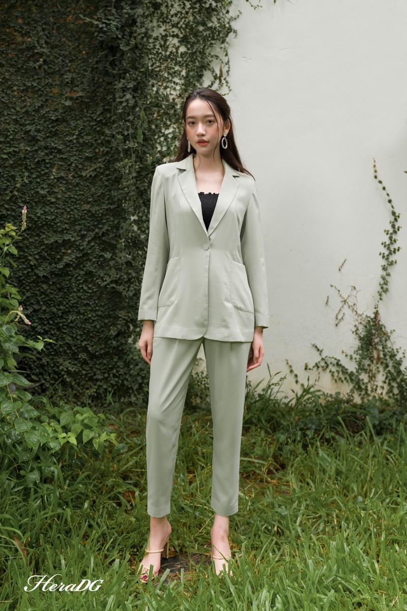 Áo blazer cổ 2 ve dài tay