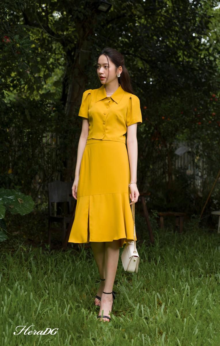 Áo crop cổ đức