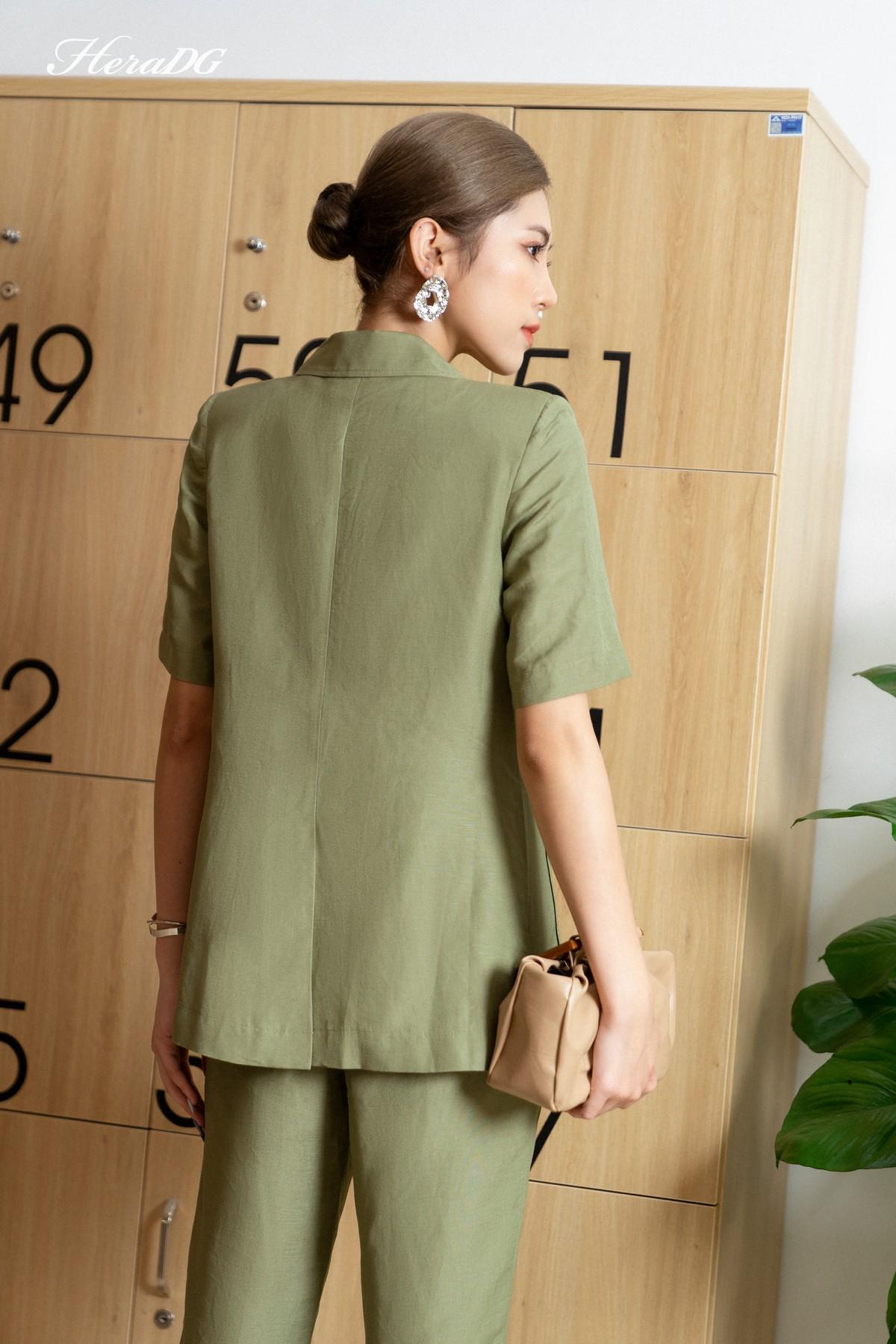 Quần ống côn 2 túi chéo