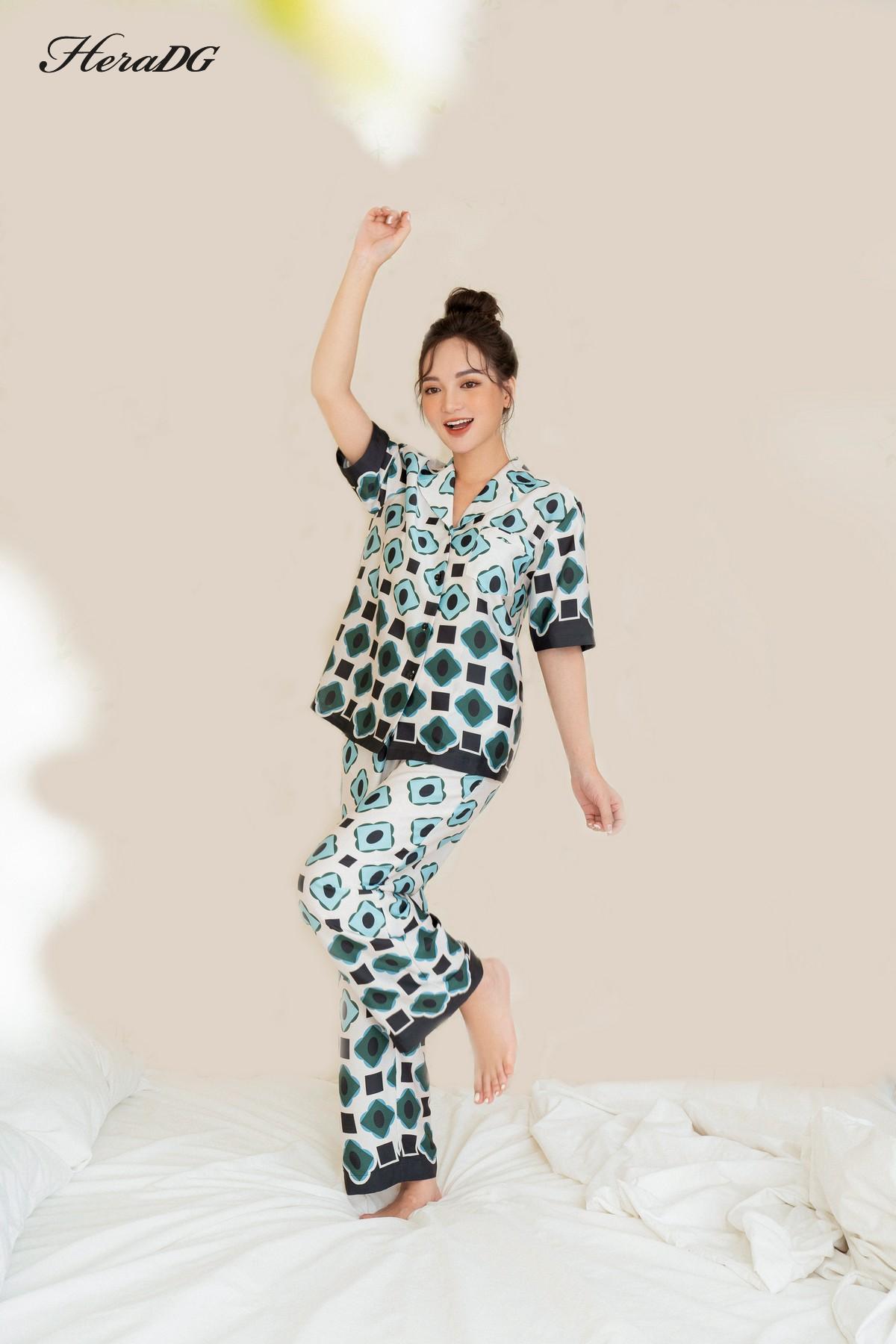 Bộ pijama ngắn tay, có túi