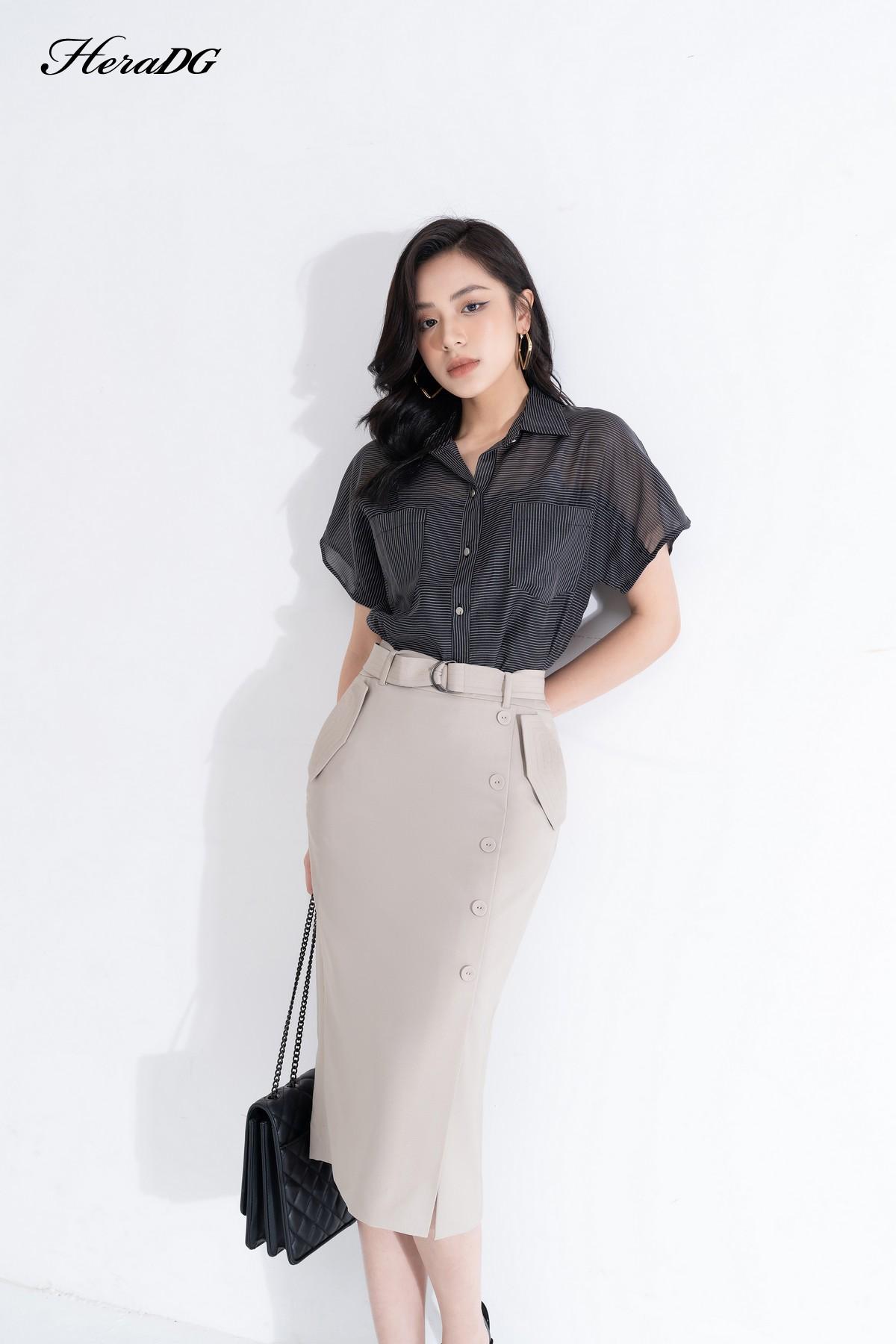 Áo tay liền túi ngực