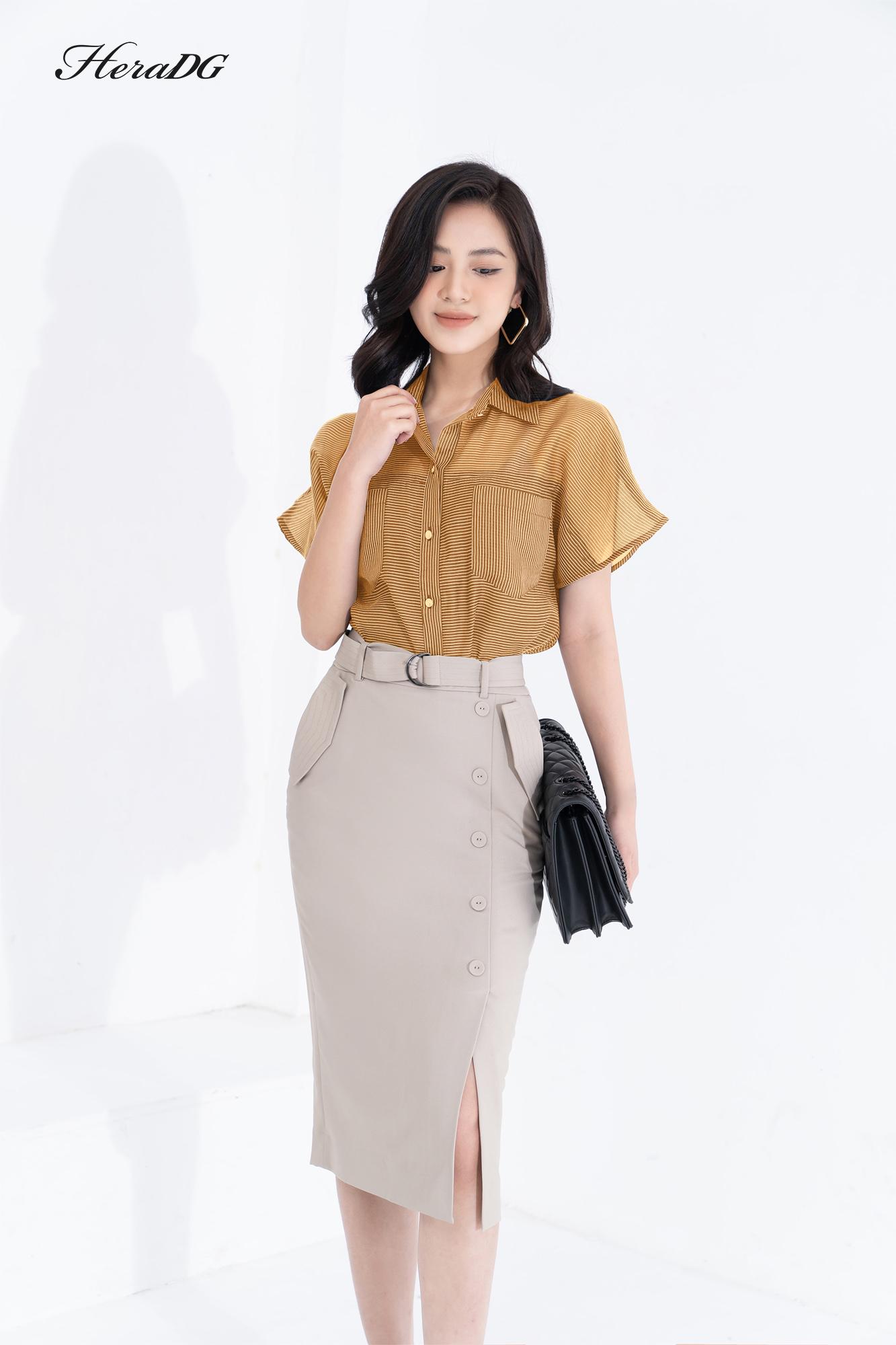 Áo tay liền túi ngực