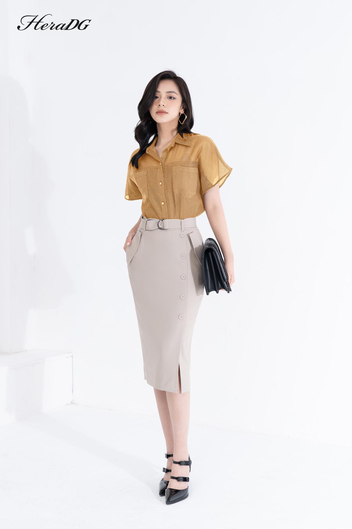 Áo tay liền túi ngực