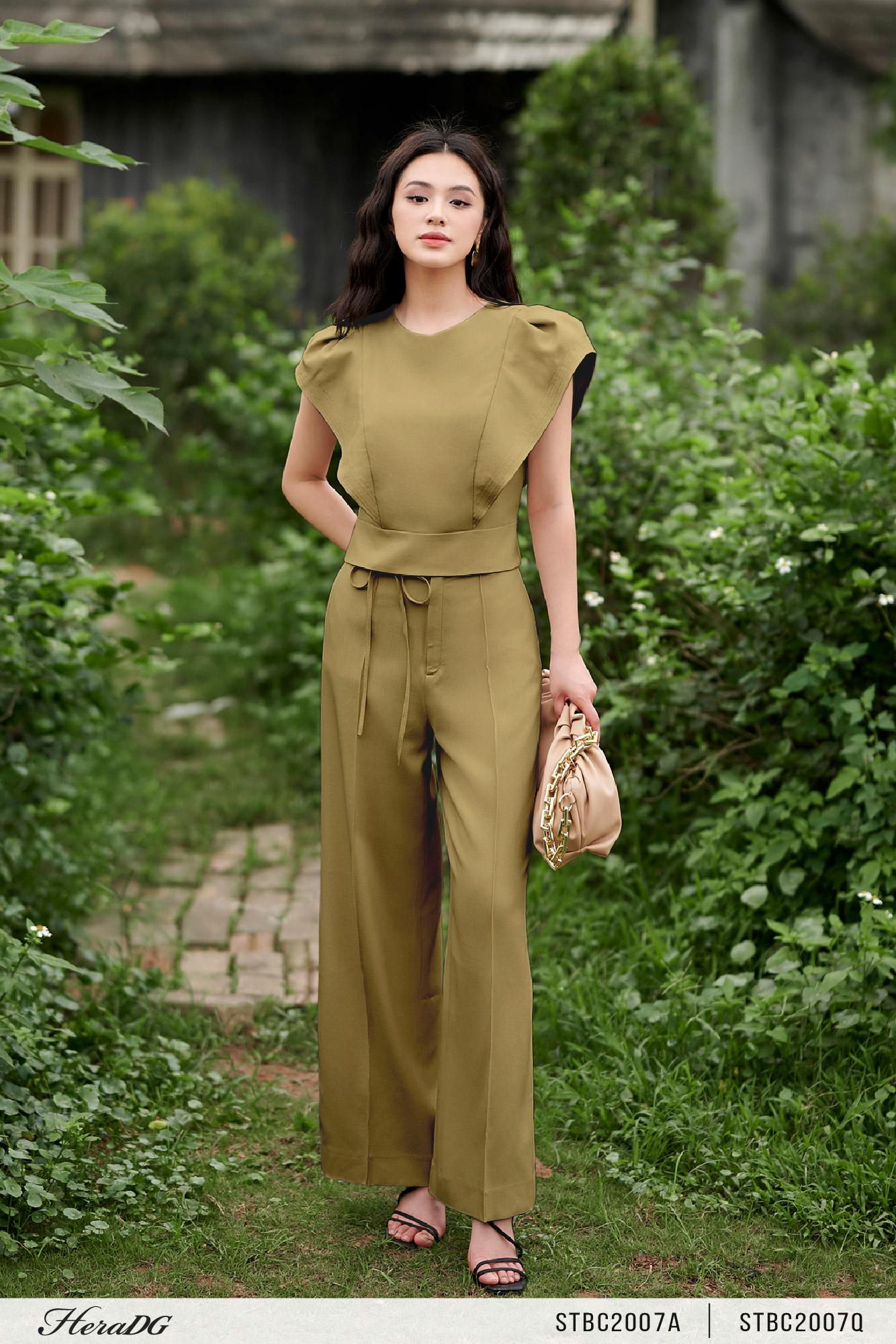 Áo kiểu nhún vai diễu chỉ