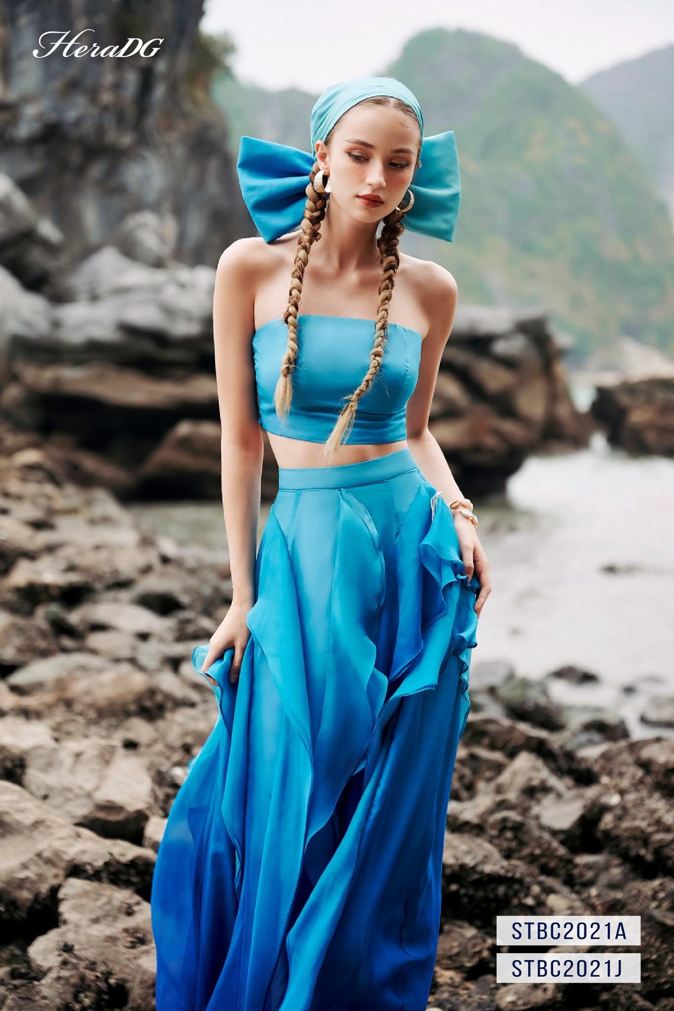 Chân váy maxi bèo rủ