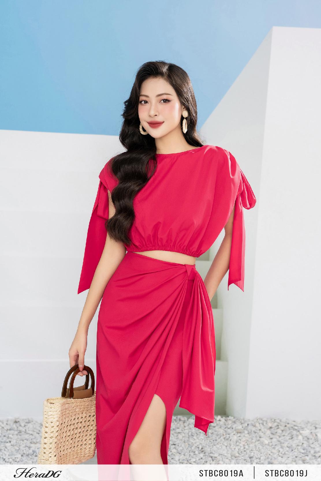 Chân váy vạt lệch