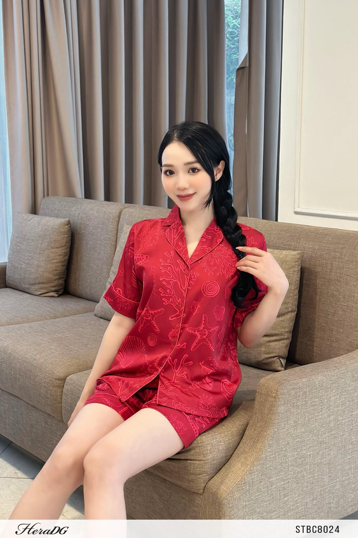 Bộ pyjama phối kẻ