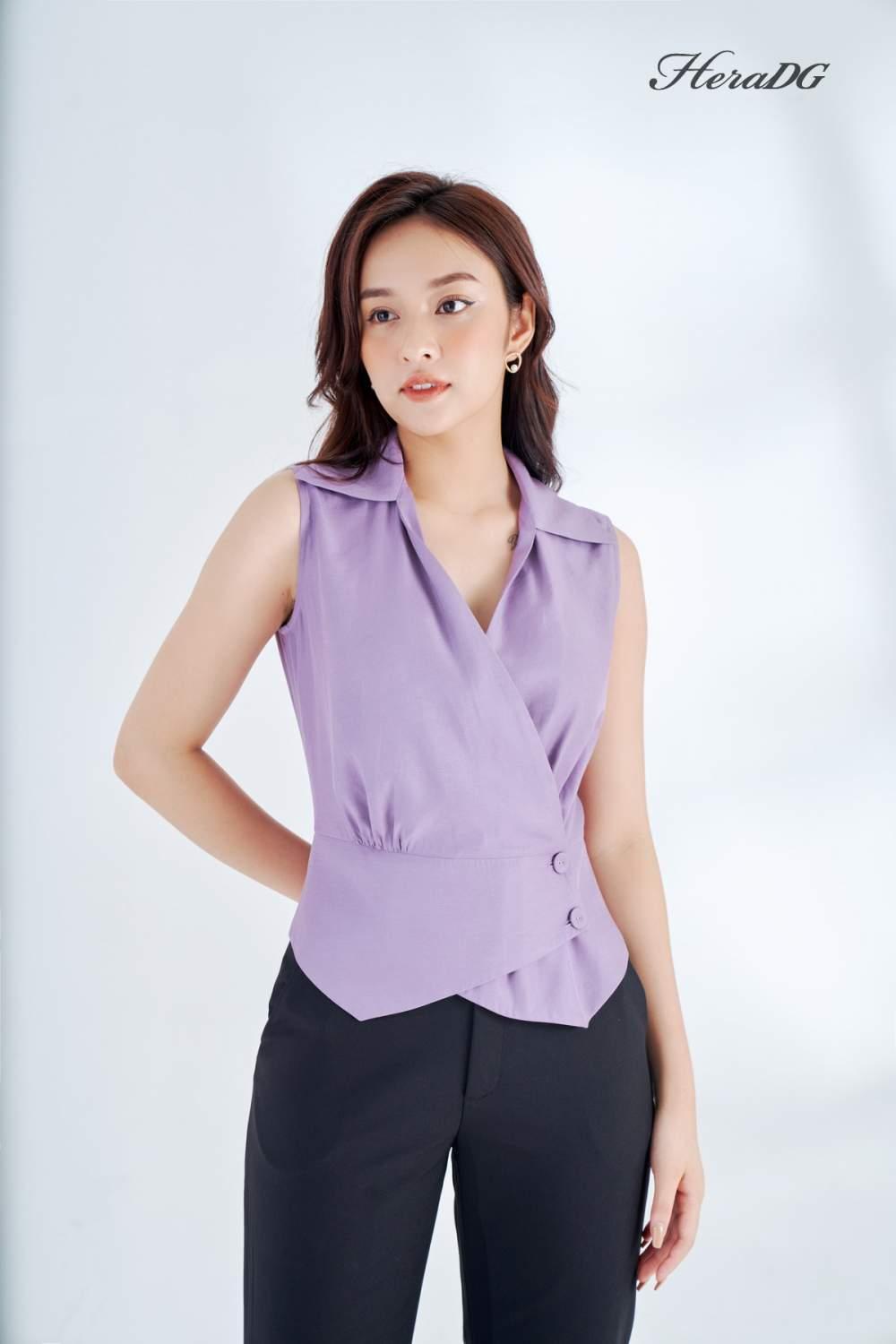Áo kiểu vạt chồng
