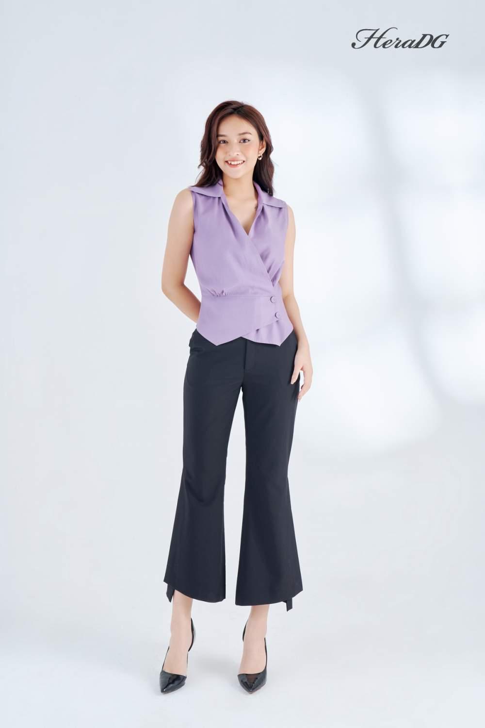 Áo kiểu vạt chồng