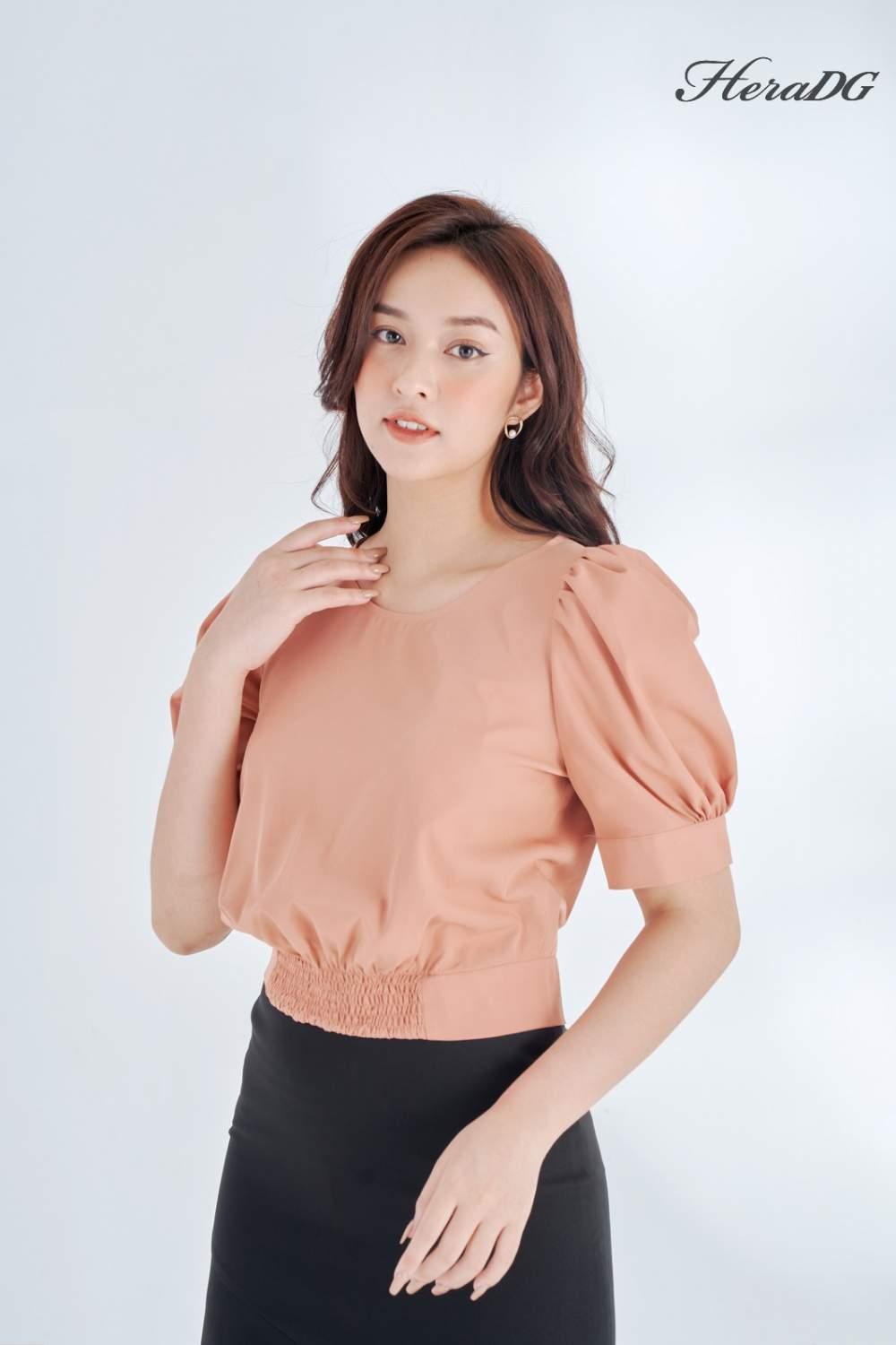 Áo kiểu bồng thắt nơ