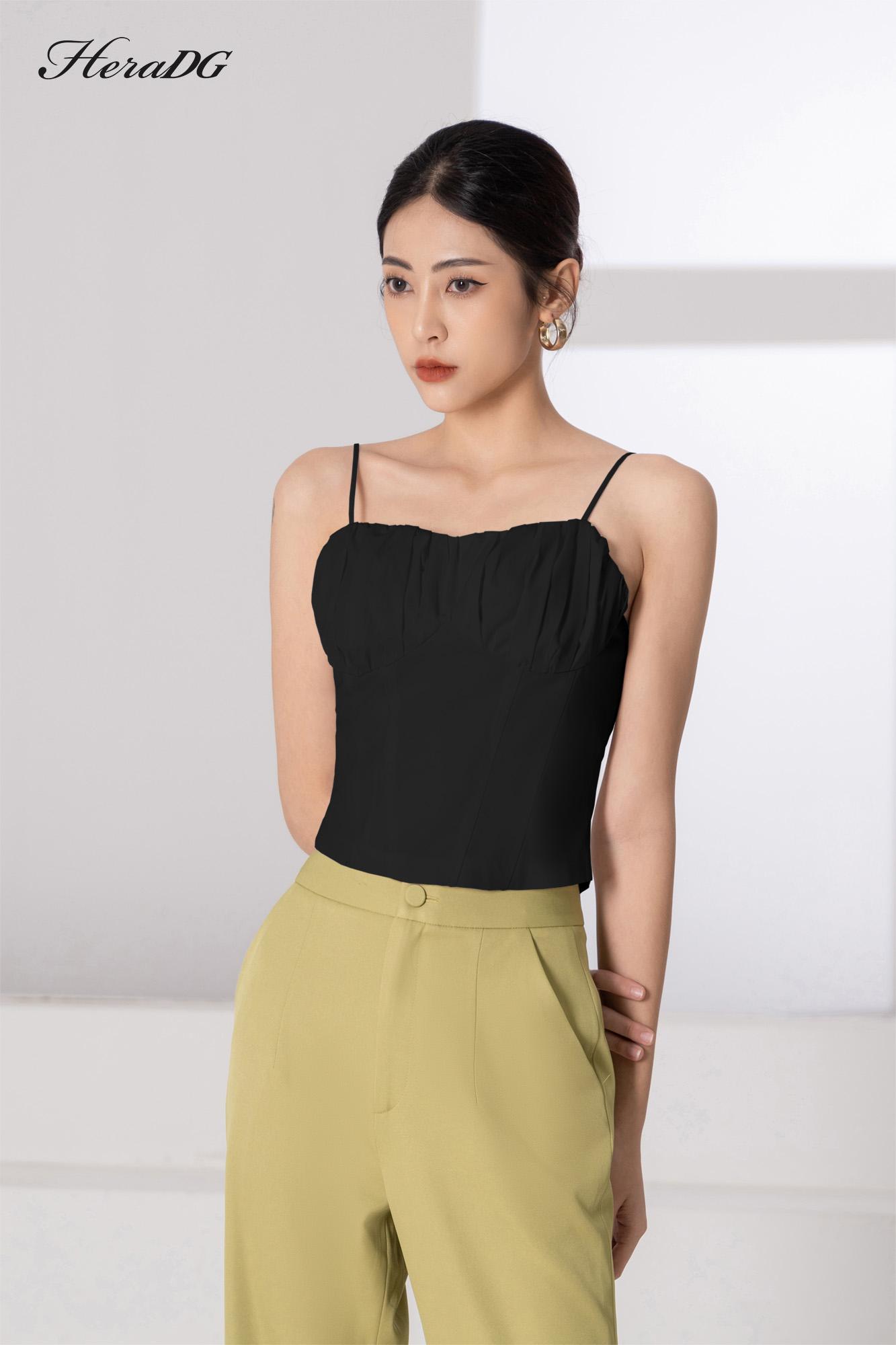 Áo 2 dây nhún cúp ngực
