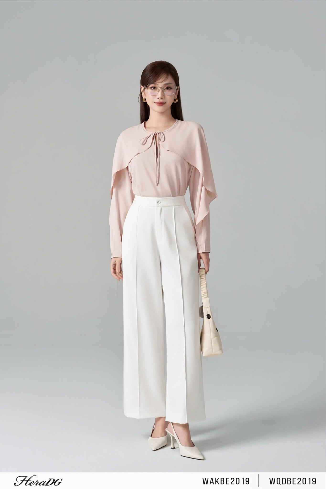Áo kiểu có choàng liền tay – ảnh 3