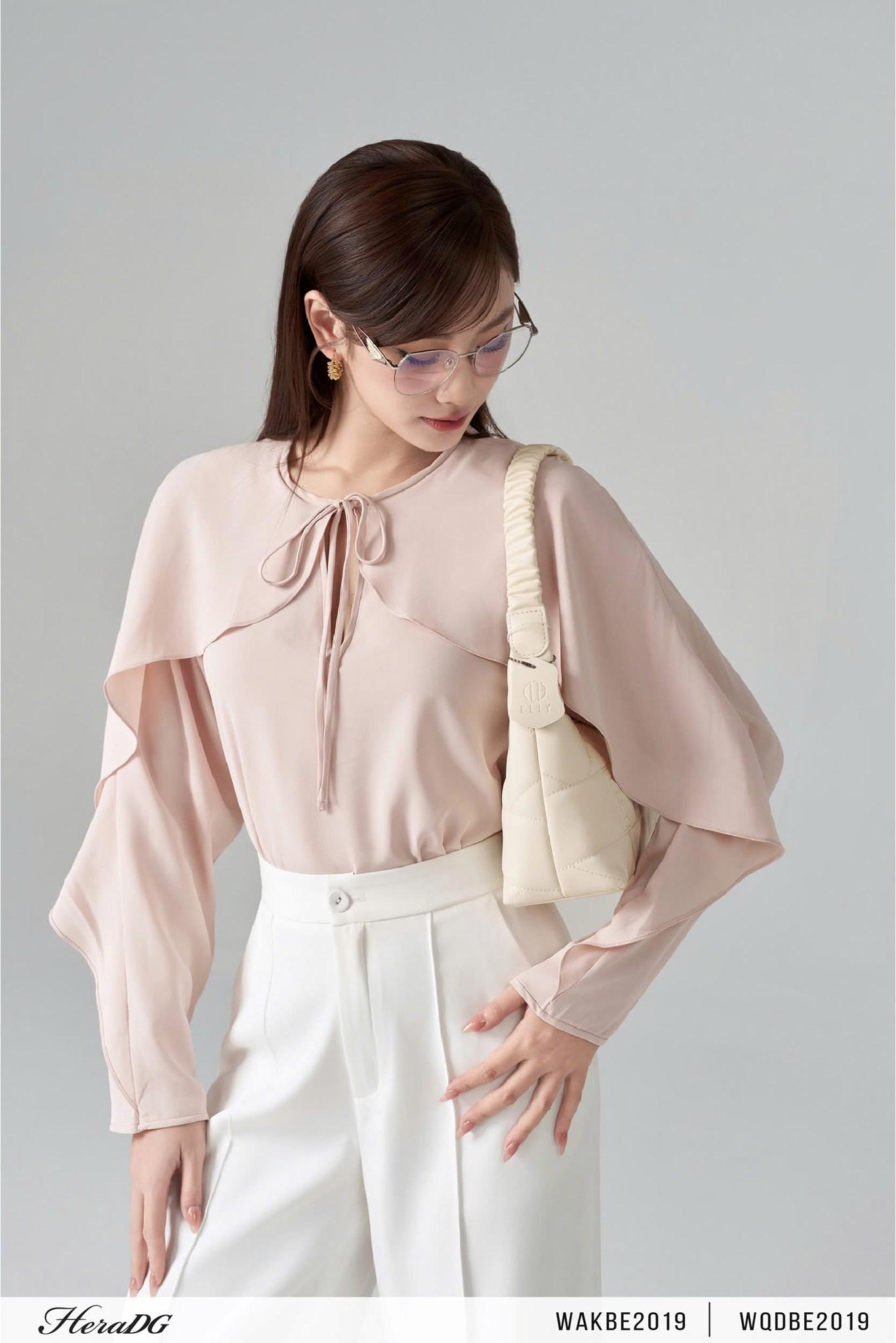 Áo kiểu có choàng liền tay – ảnh 5