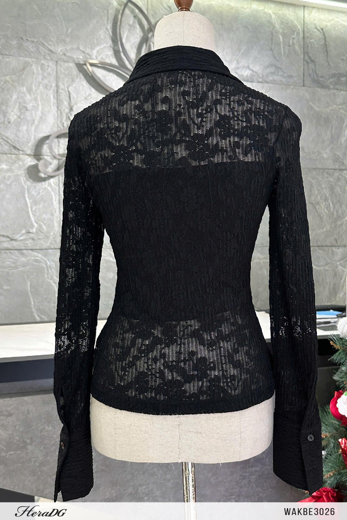 Áo kiểu bèo nẹp